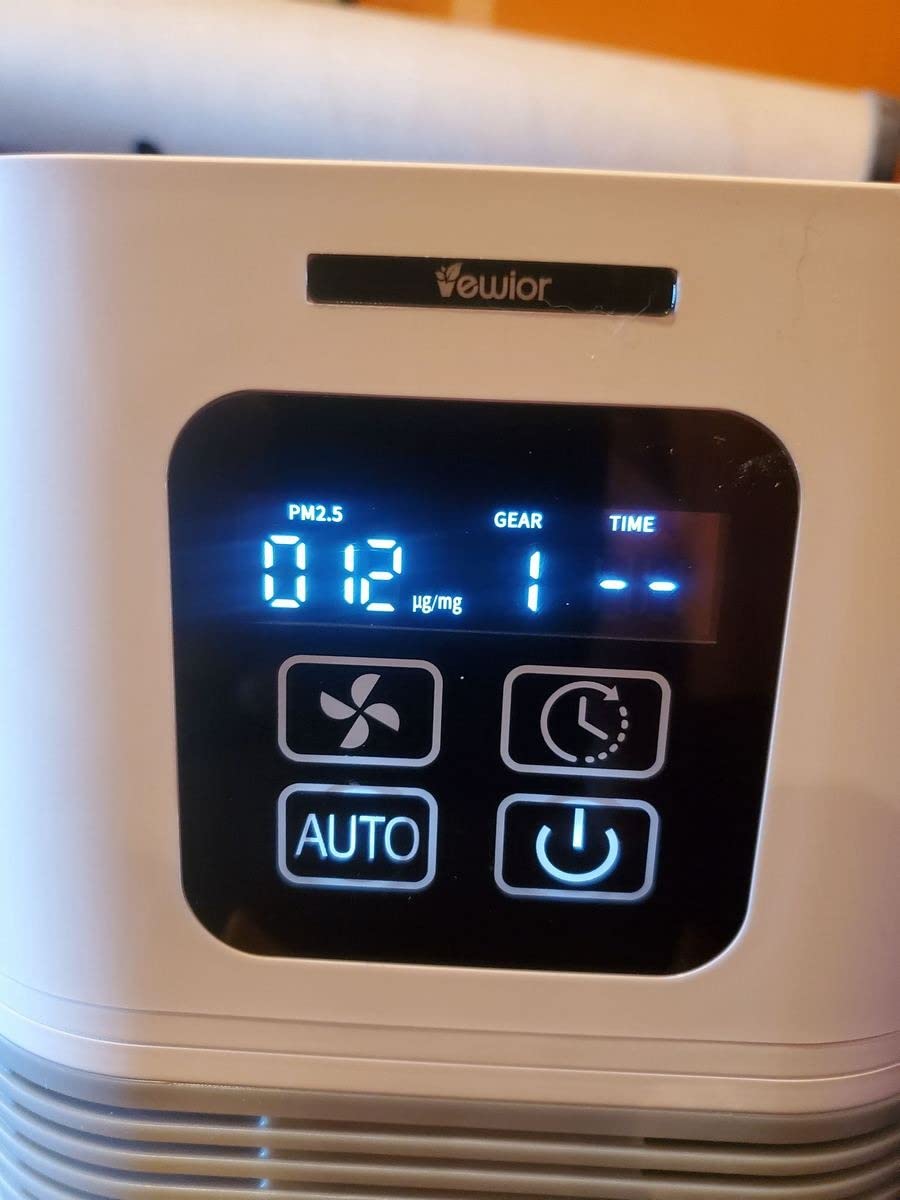 VEWIOR Air Purifiers for Home, Air Purifiers for Large Room up to 1200 sq.ft, H13 True HEPA Air Filter with Fragrance Sponge 6 Timers Quiet Air Cleaner for Pet Dander Wildfire - Customer Photo 1