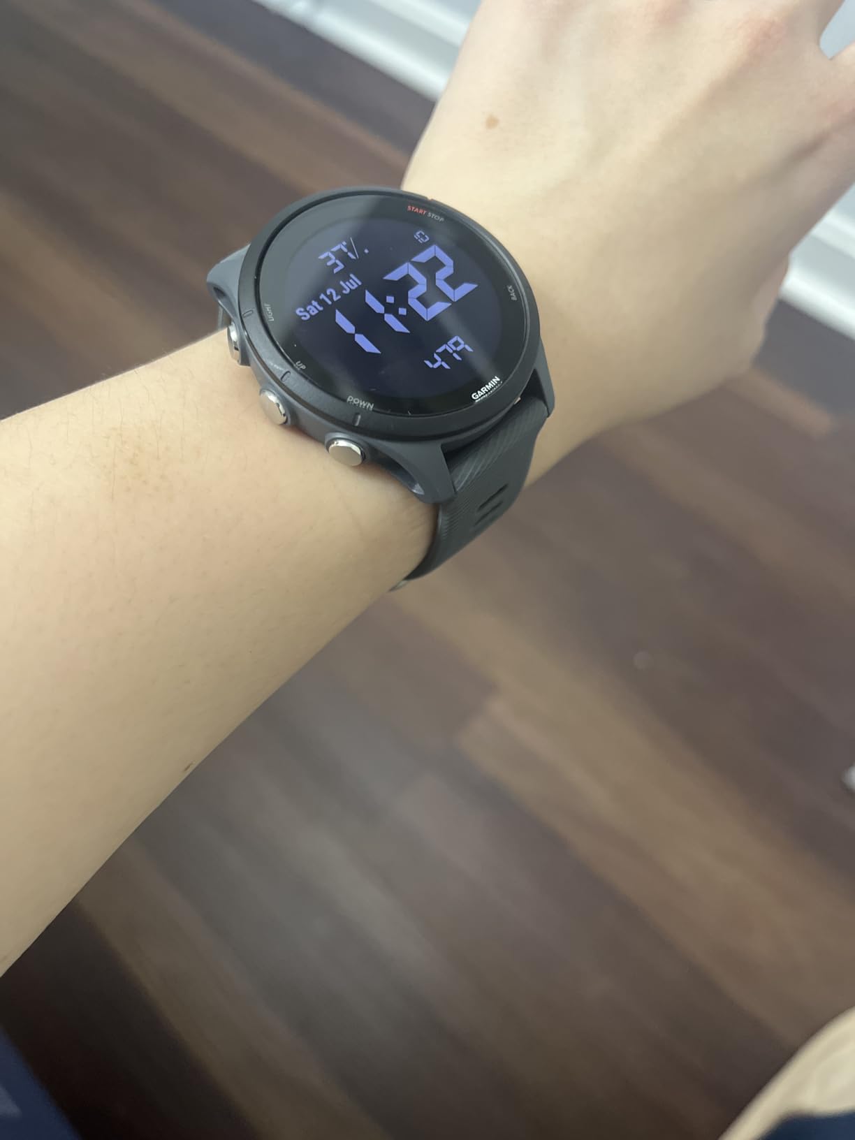 Garmin Forerunner® 255, GPS Running Smartwatch, Advanced Insights, Long-Lasting Battery, Slate Gray Customer Review Garmin Forerunner® 255, GPS Running Smartwatch, Advanced Insights, Long-Lasting Battery, Slate Gray - Customer Photo 2