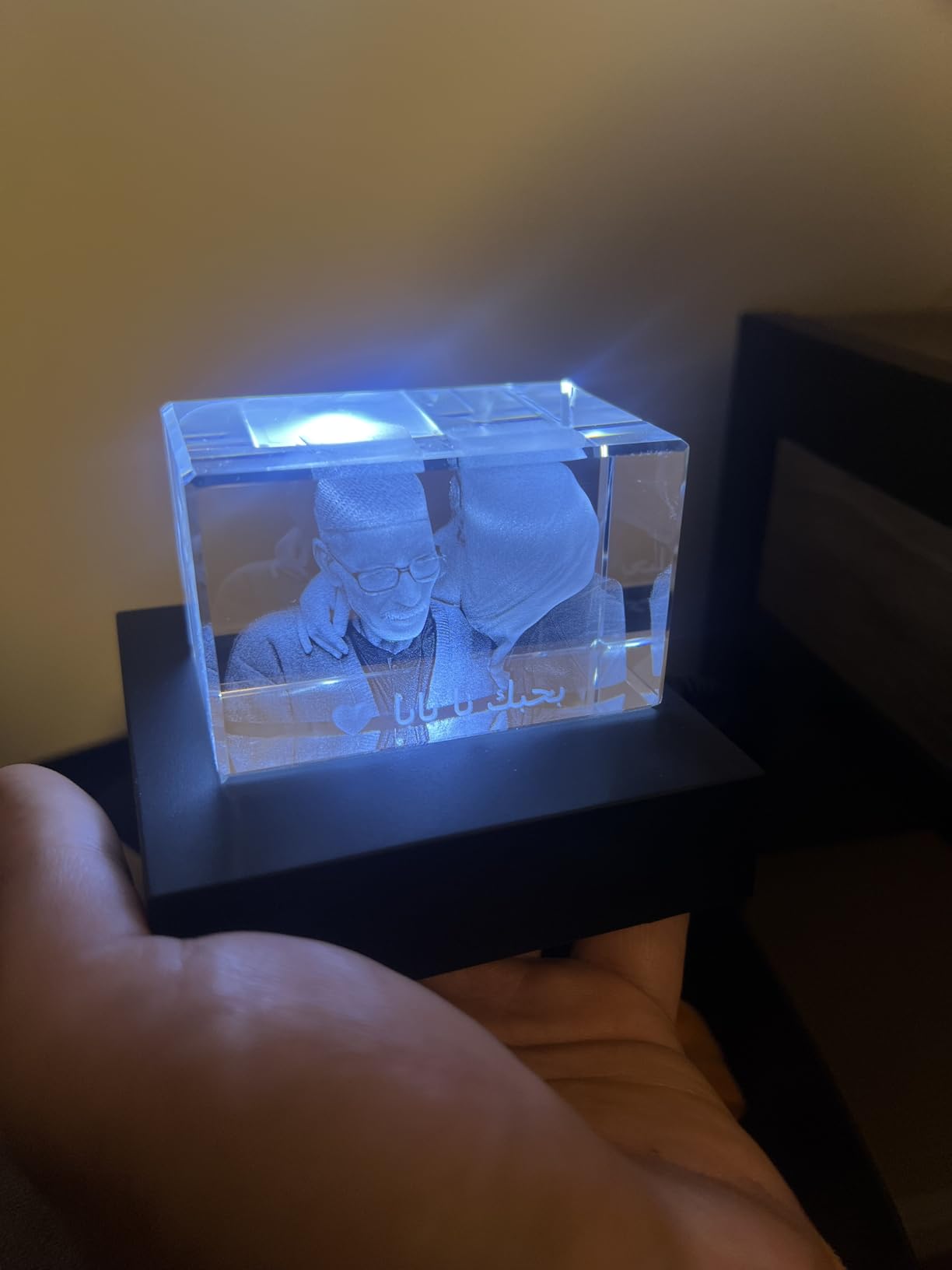 3D Crystal Photo, Customized Gifts for Wife, Women, Him, Her, Dad and Mom. Custom Picture Gifts for Christmas, Father's Day, Birthday, Wedding, Anniversary, Memorial, Picture Gift for Pet Lovers. - Customer Photo 3