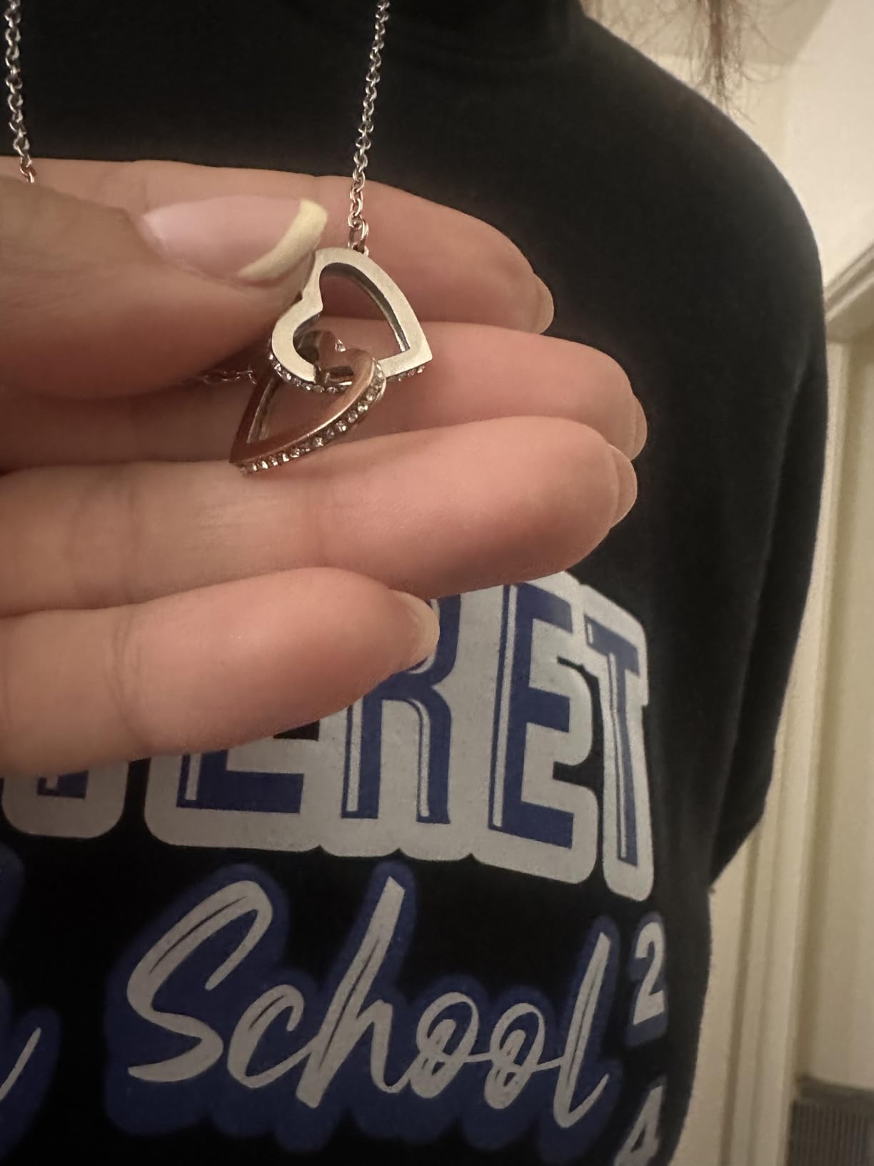 To My Beautiful Daughter Necklace from Mom & Dad | Cubic Zirconia Pendant with Heartfelt Message Card & Gift Box | Daughter Birthday, Graduation, Christmas Jewelry Gift from Parents Customer Review To My Beautiful Daughter Necklace from Mom & Dad | Cubic Zirconia Pendant with Heartfelt Message Card & Gift Box | Daughter Birthday, Graduation, Christmas Jewelry Gift from Parents - Customer Photo 1