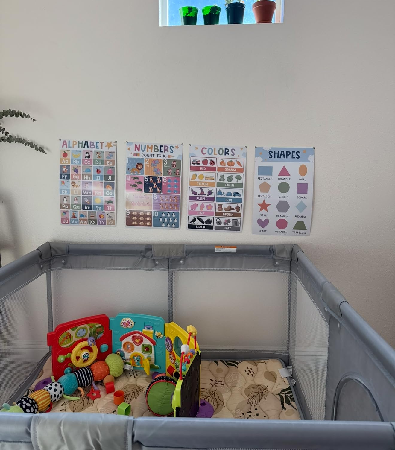 Baby Playpen, 47x47in Small Play Pen,Toddler Playpen for Apartment,Play Yard,Activity Fence, Extra Large Baby Playard Customer Review Baby Playpen, 47x47in Small Play Pen,Toddler Playpen for Apartment,Play Yard,Activity Fence, Extra Large Baby Playard - Customer Photo 1