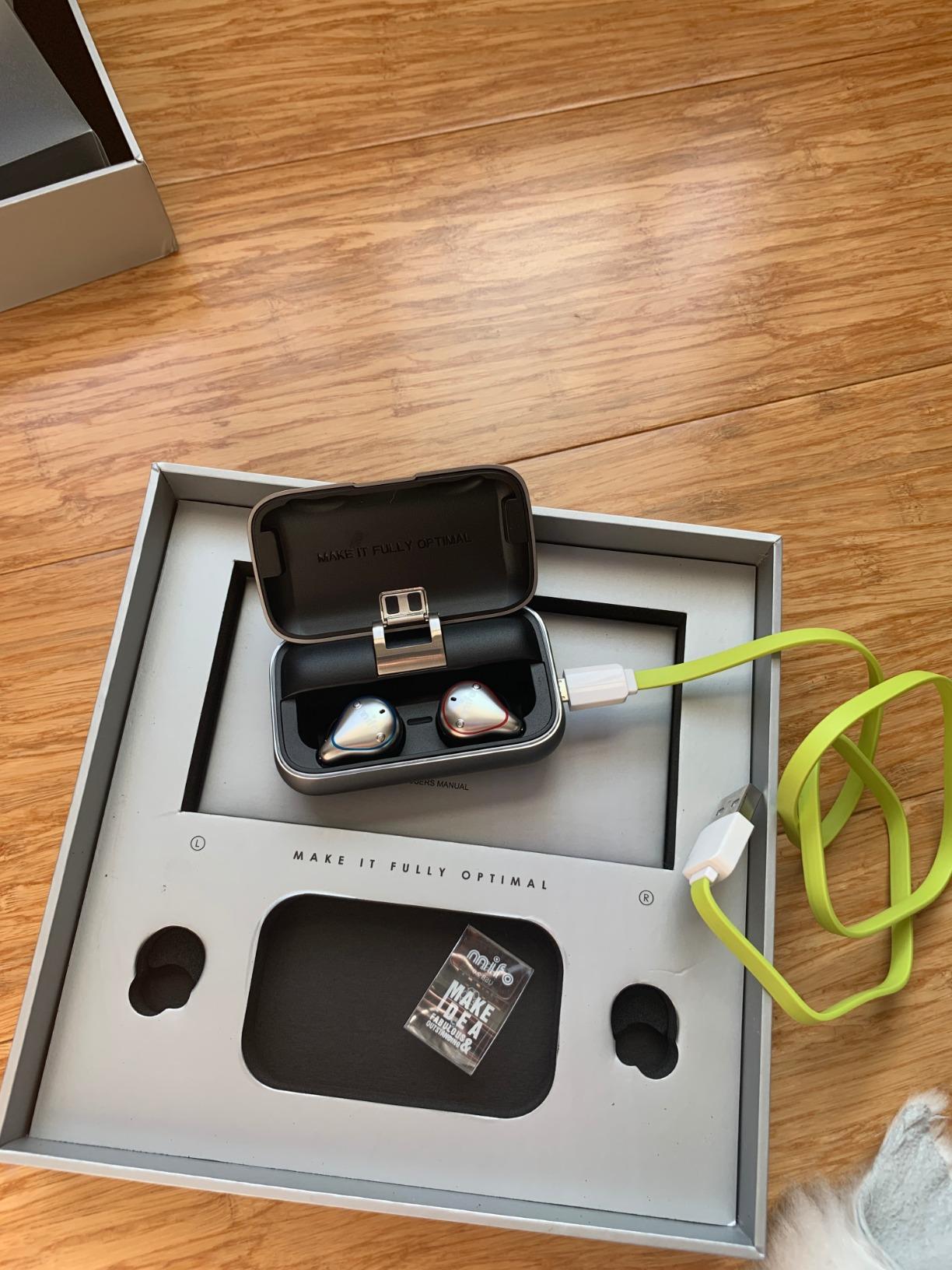 mifo S Active Noise Cancelling True Wireless Earbuds, Bluetooth 5.2 Wireless Sport Headphones with App, ENC Noise Cancelling, IP67 Waterproof Wireless Earbuds with 3 Modes, Built-in 6 Microphone - Customer Photo 2