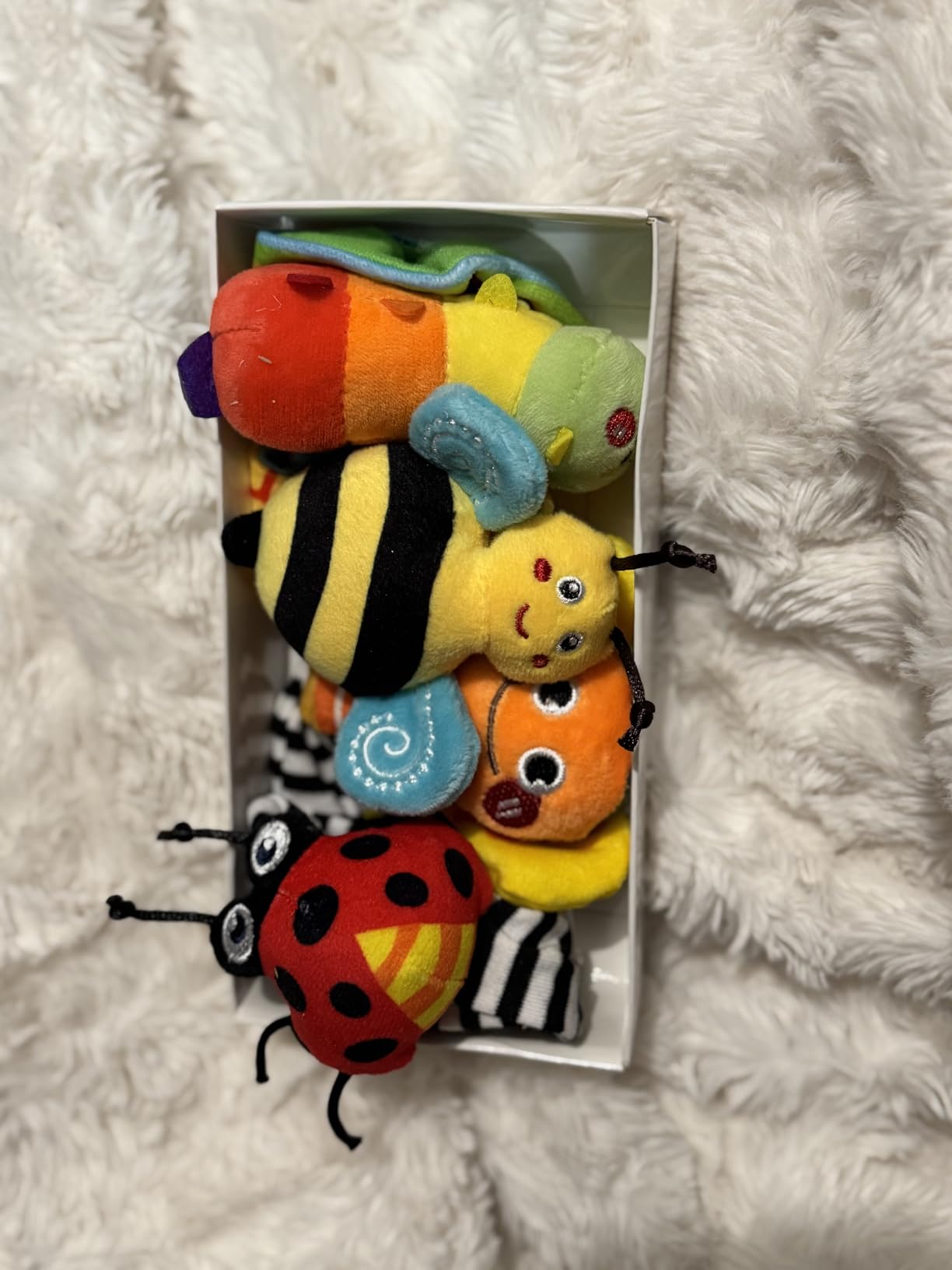 Infinno Baby Wrist Rattle Socks and Foot Finder Set, Perfect Baby Toys for 0-12 Months Newborn Boys and Girls As Shower Gifts, Garden Bug Series - Customer Photo 1