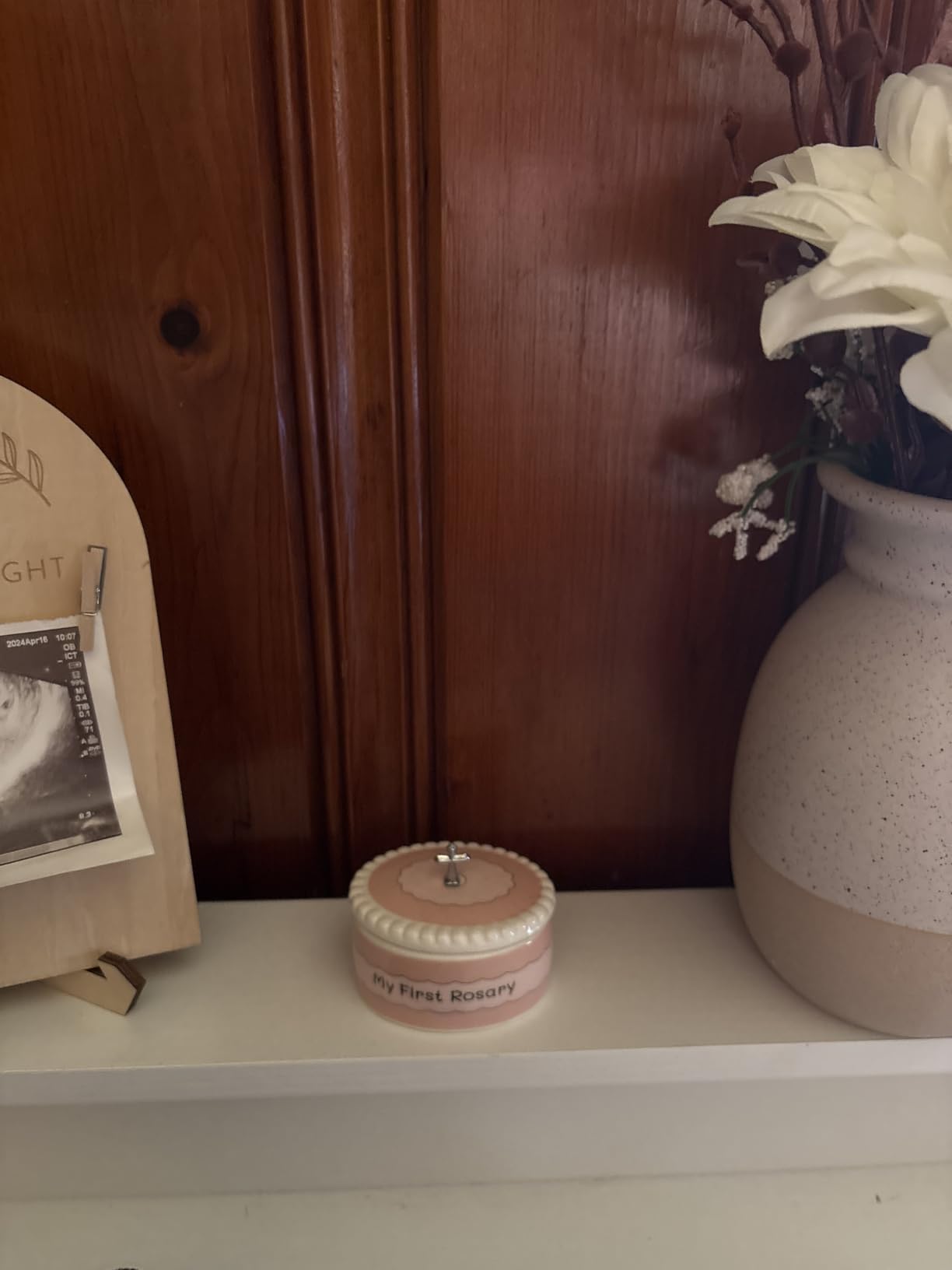 Blue My First Rosary and Keepsake Box, Catholic Baptism Gifts for Boys, Blessed First Communion Gifts for Boys or Girl Christening from Godparents - Customer Photo 2