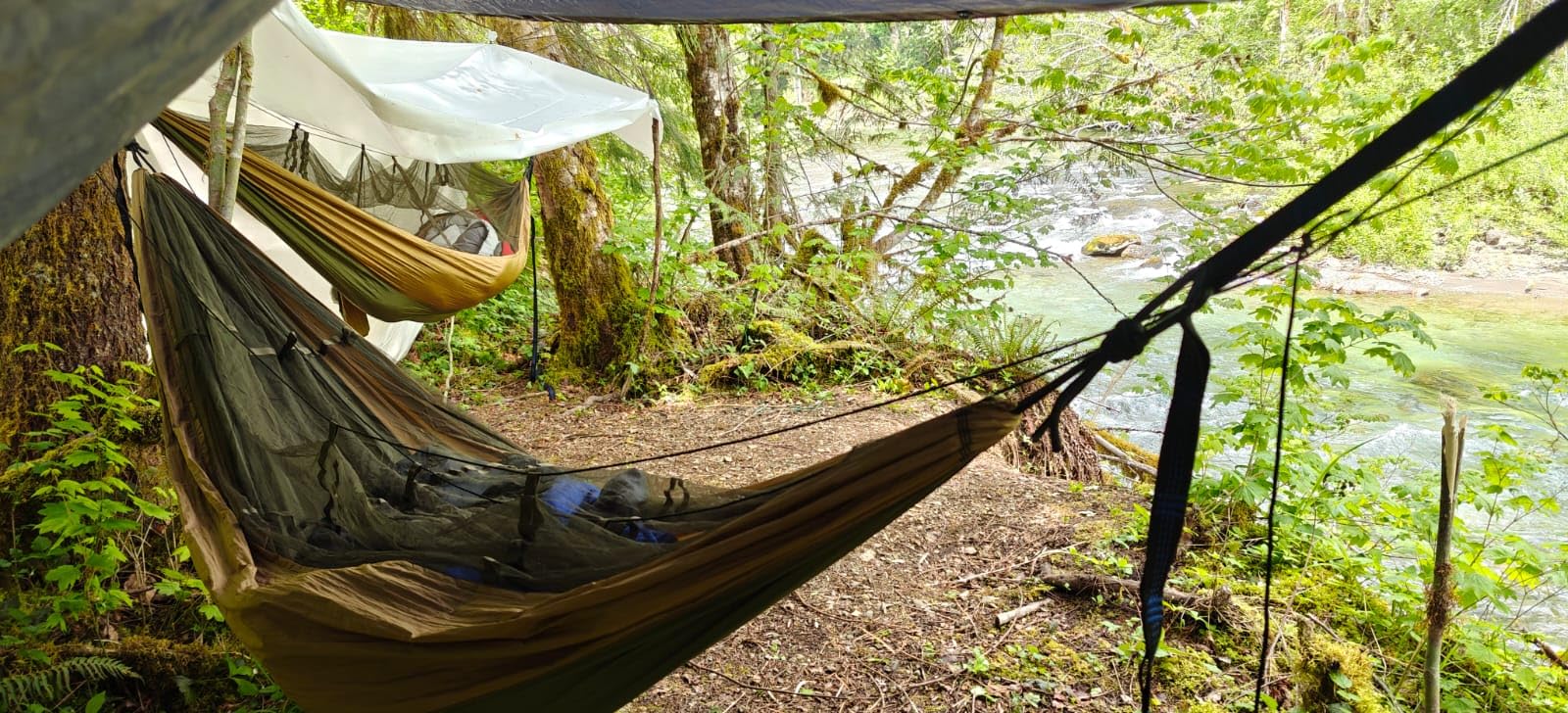 Sunyear Camping Hammock, Portable Double Hammock with Net, 2 Person Hammock Tent with 2 * 10ft Straps, Best for Outdoor Hiking Survival Travel - Customer Photo 1