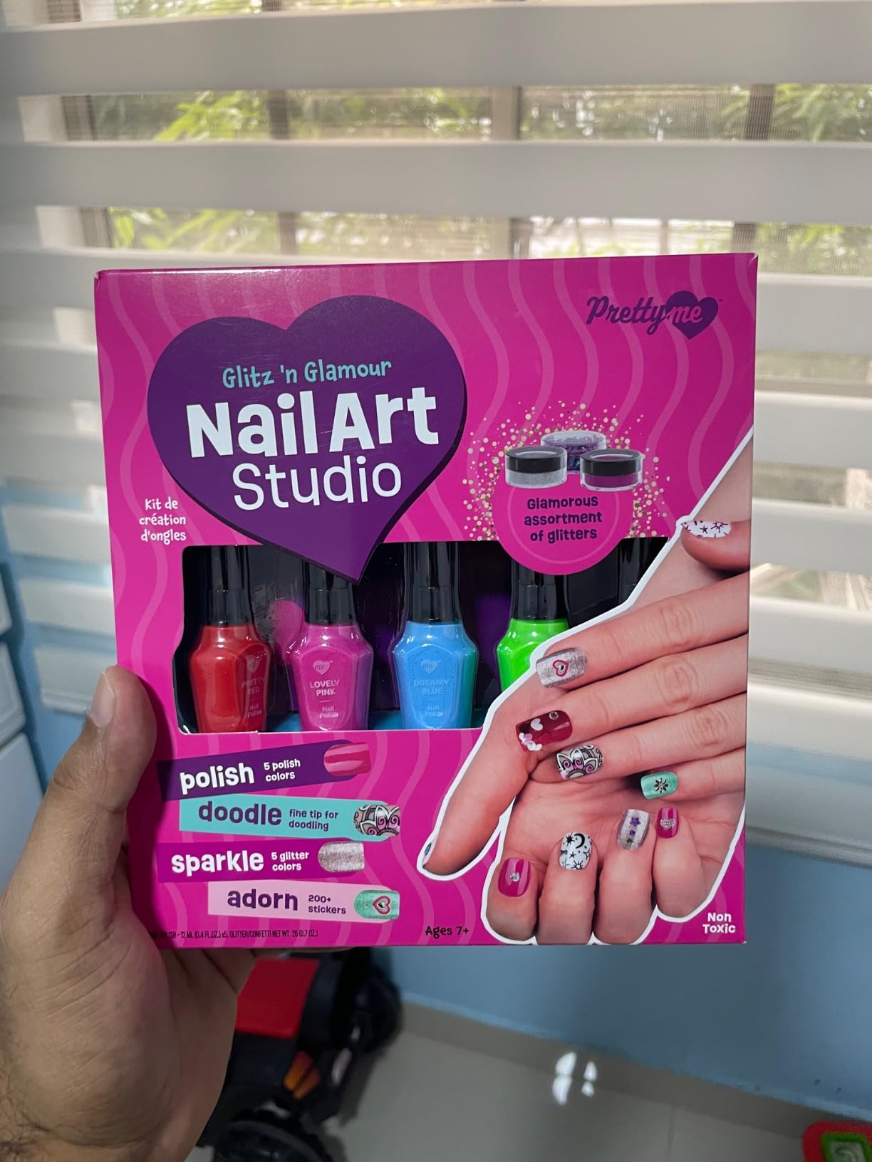 Nail Art Studio for Girls - Birthday Gift - Nail Polish Kit for Kids Ages 7-12 Years Old - Girl Gifts Ideas - Gift Set - Girly Stuff - Polish, Pens, Glitter, Stickers, Gems, Filer - 8 9 10 11 12 Year Customer Review Nail Art Studio for Girls - Birthday Gift - Nail Polish Kit for Kids Ages 7-12 Years Old - Girl Gifts Ideas - Gift Set - Girly Stuff - Polish, Pens, Glitter, Stickers, Gems, Filer - 8 9 10 11 12 Year - Customer Photo 1