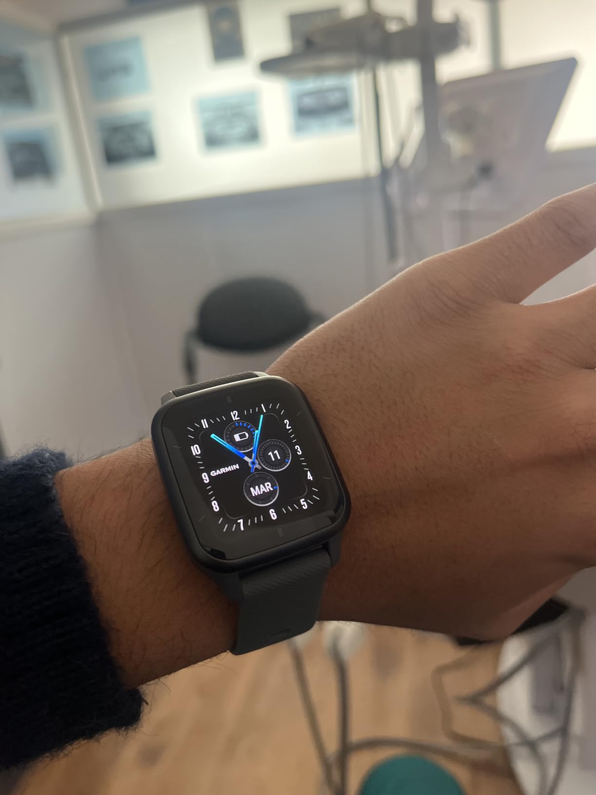 Garmin Venu® Sq 2 GPS Smartwatch, All-Day Health Monitoring, Long-Lasting Battery Life, AMOLED Display, Slate and Shadow Gray - Customer Photo 1