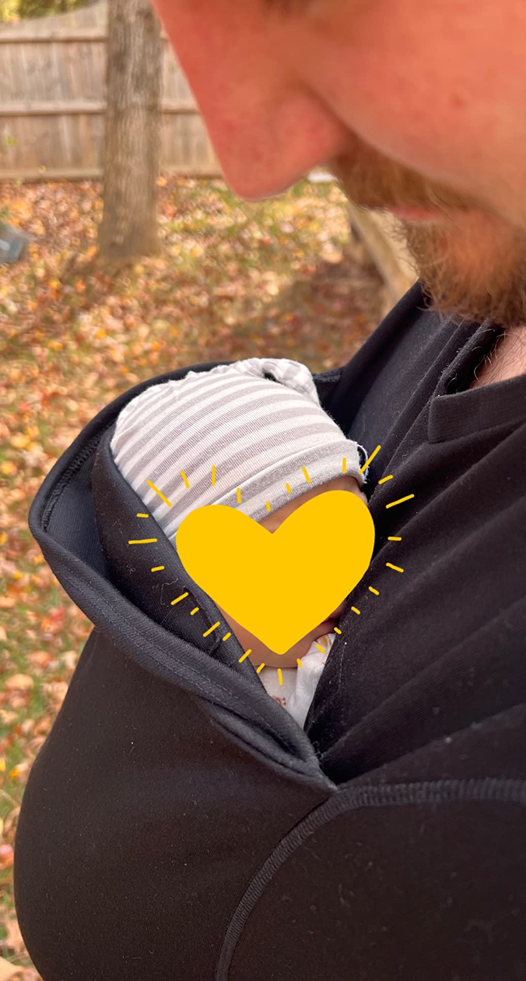 Lalabu The Dad Shirt | Hands-Free Baby Carrier for Dad with Kangaroo Pouch | Engineered for Bonding, Safety, & Comfort for Newborns Up to 15 Lbs. | CPSC Compliant Customer Review Lalabu The Dad Shirt | Hands-Free Baby Carrier for Dad with Kangaroo Pouch | Engineered for Bonding, Safety, & Comfort for Newborns Up to 15 Lbs. | CPSC Compliant - Customer Photo 2