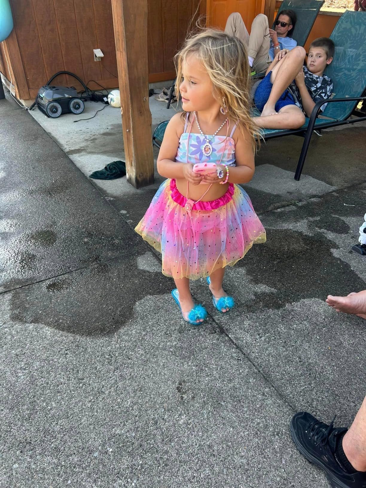 Princess Dress Up Shoes Set, Girls Dress Up Toys Toddler Jewelry Boutique Kit, 3 Themes of Unicorn Mermaid Ice Princess Costumes Set, Pretend Play Gifts for Little Girls Aged 3-6 Years Old - Customer Photo 3