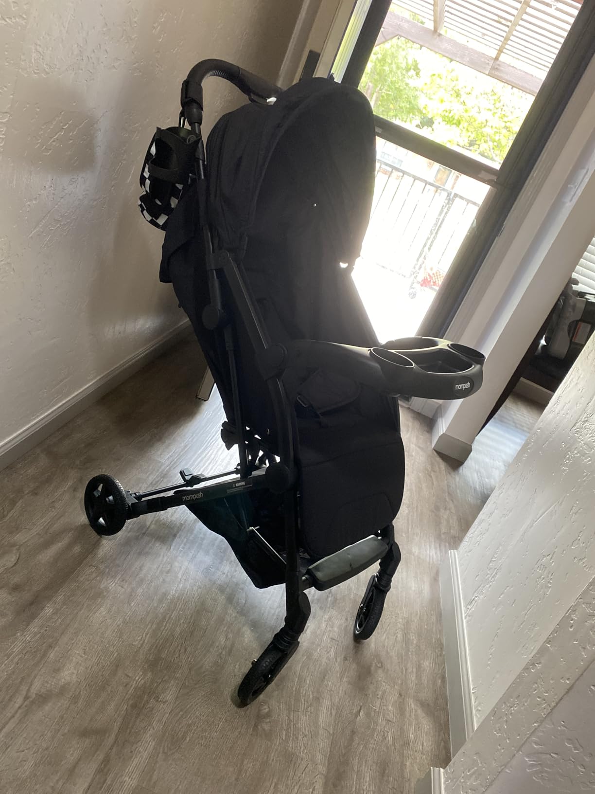 Mompush Lithe V2 Lightweight Travel Stroller, Compact Foldable Baby Stroller with Travel Bag, One-Hand Fold Stroller, Snack Tray, Mechanical Recline Seat, Airplane-Ready, UPF 50+ Canopy & Rain Cover - Customer Photo 2