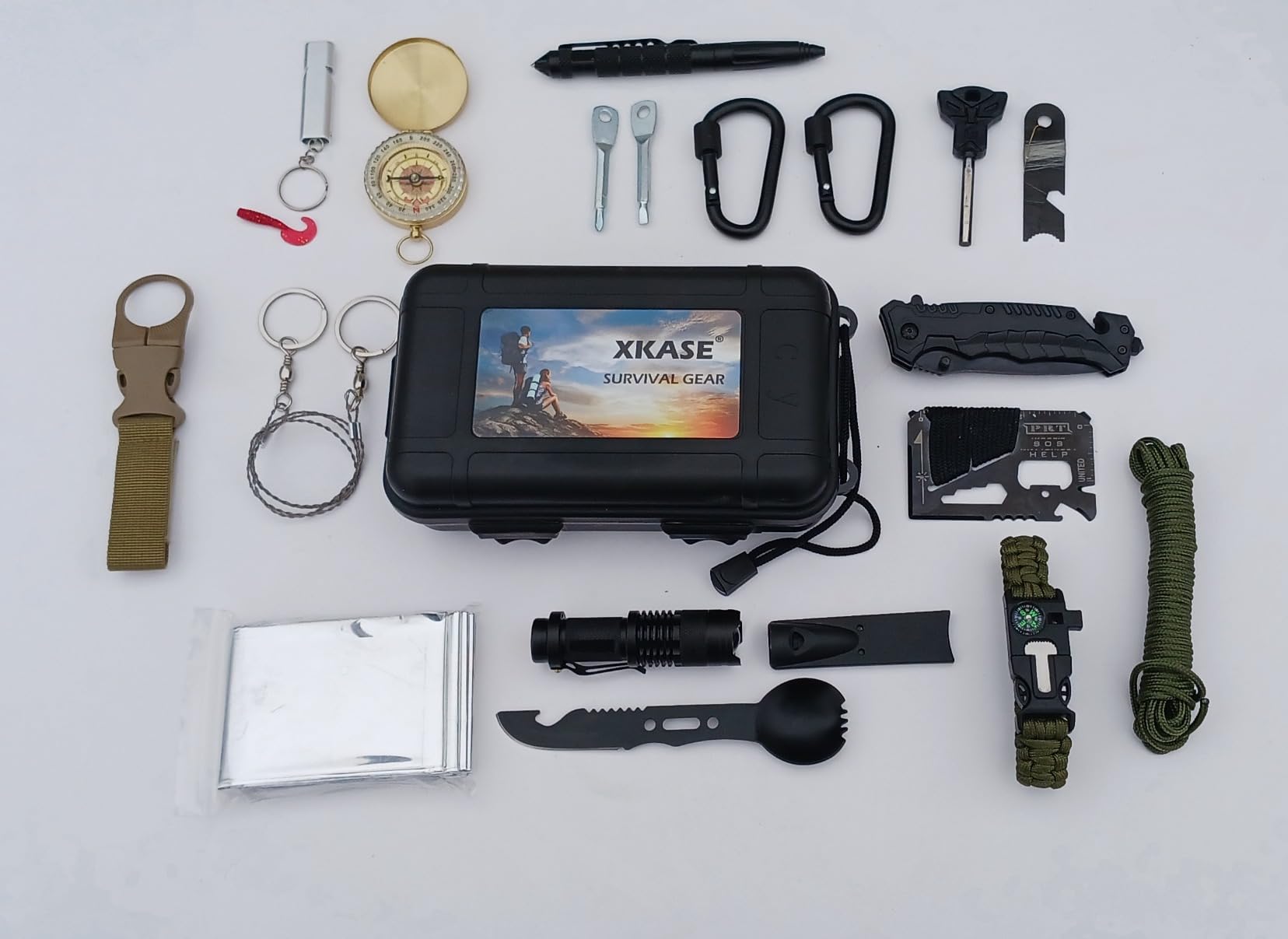 Survival Kit, Gifts for Men Dad Husband, Emergency Survival Gear and Equipment 19 in 1, Fishing Hunting Birthday for Men, Camping Accessories, Cool Gadget, Camping Essentials Customer Review Survival Kit, Gifts for Men Dad Husband, Emergency Survival Gear and Equipment 19 in 1, Fishing Hunting Birthday for Men, Camping Accessories, Cool Gadget, Camping Essentials - Customer Photo 1