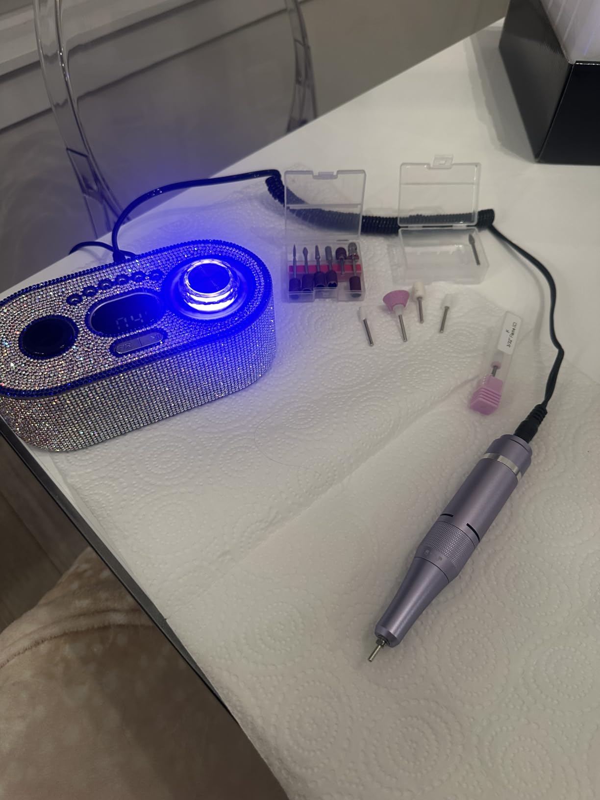 Townley Girl 96 PC Press- On Nails Set, Glitter and Glam, False Nails Set for Tweens with Pre-Glue Full Cover Acrylic Nail Tip Kit, Great for Gifts, Parties, Sleepovers and Makeovers - Customer Photo 1