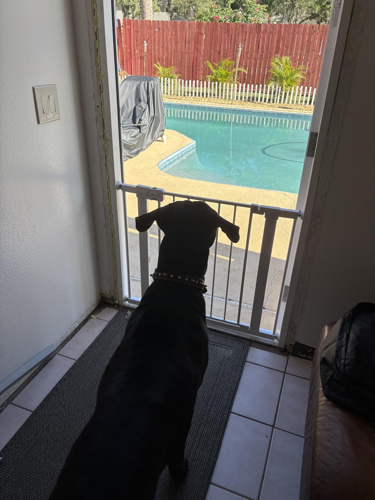 Safety 1st Easy Install 28'' Walk Thru Gate, Fits Between 29'' and 38'', Black, 1-Pack,(GA105CBLK) - Customer Photo 1