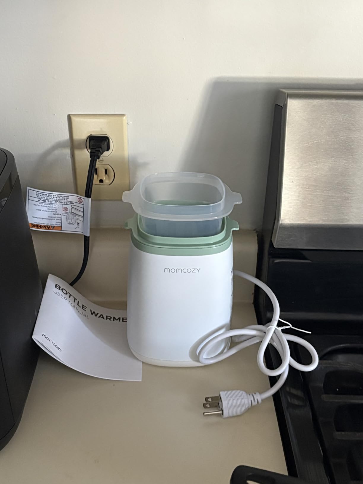 Momcozy Bottle Warmer, Fast Bottle Warmers for All Bottles with Timer, Accurate Temperature Control and Automatic Shut-Off, Multifunctional Bottle Warmer for Breastmilk Customer Review Momcozy Bottle Warmer, Fast Bottle Warmers for All Bottles with Timer, Accurate Temperature Control and Automatic Shut-Off, Multifunctional Bottle Warmer for Breastmilk - Customer Photo 2