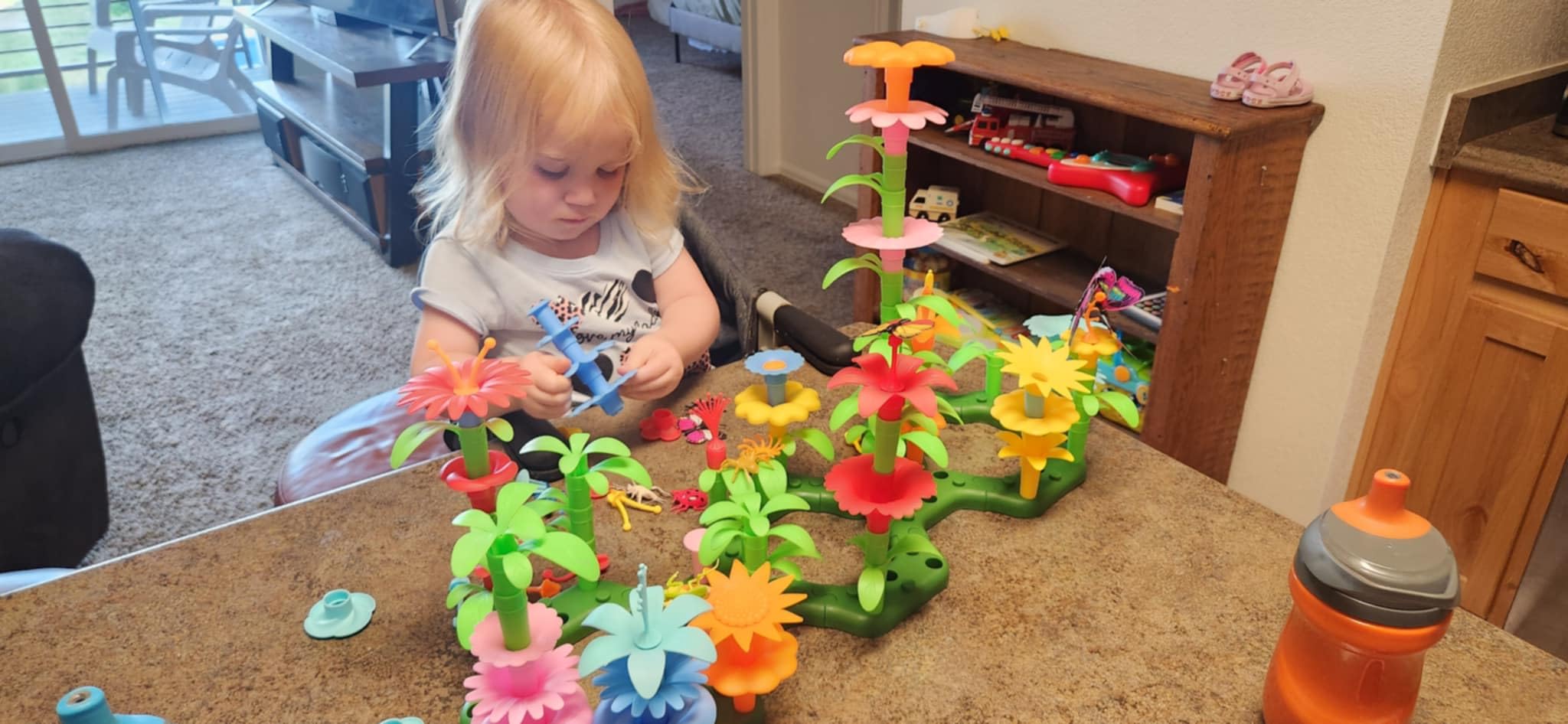 Toys Gifts for 2 3 4 5 6 Years Old Toddler Girls Boys, 156 PCS Insect Flower Garden Building Educational STEM Learning Pretend Play Gardening Set, Christmas Birthday Gifts for Preschool Kids Age 2+ - Customer Photo 4