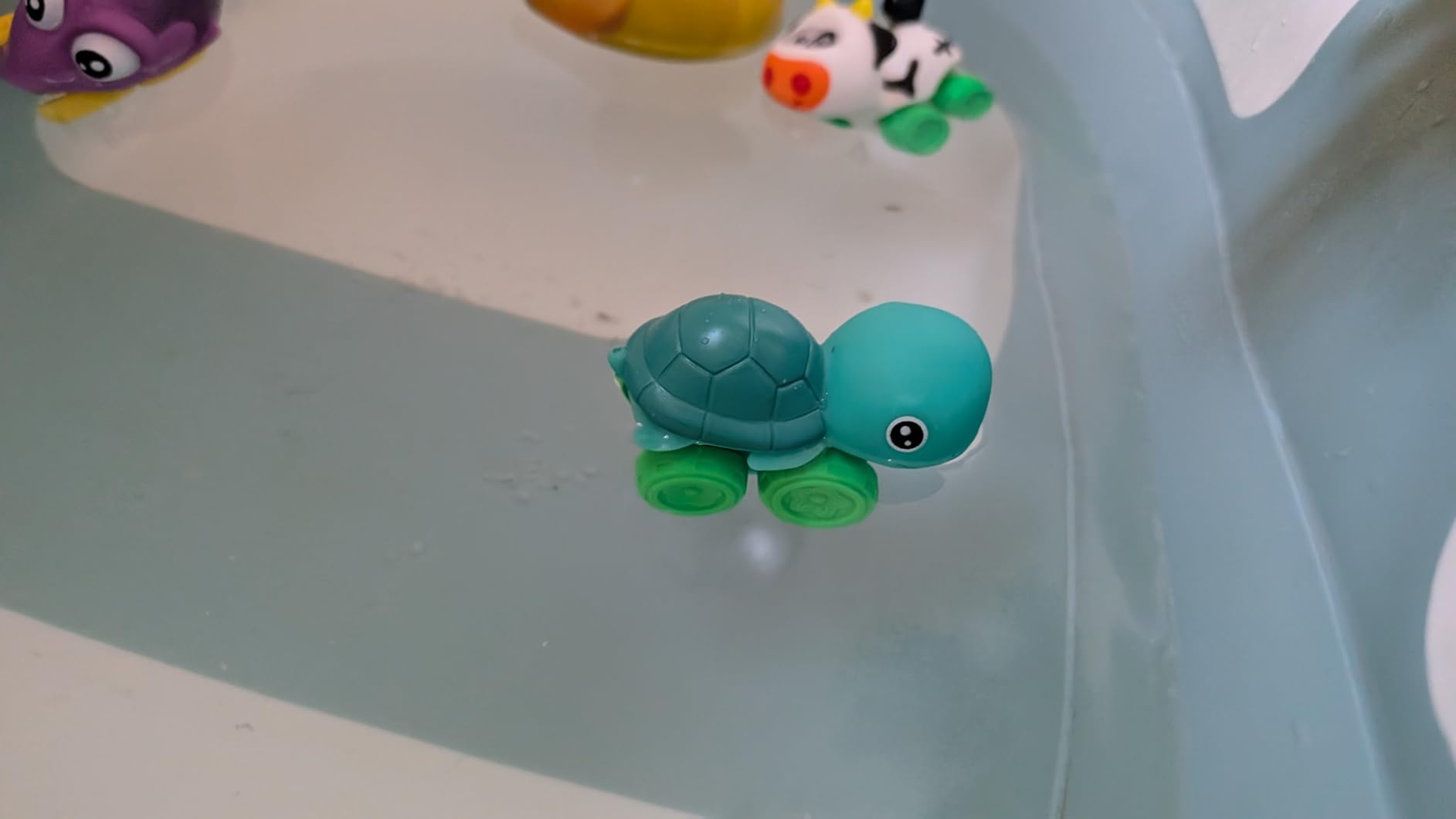 JOYIN Cartoon Cars, Soft Rubber Toy Car Set, Mini Vehicles, Bath Toy Car for Toddlers, Christmas Great Gift for Boys and Girls, Summer Beach and Pool Activity, Party Favors for Kids - Customer Photo 1