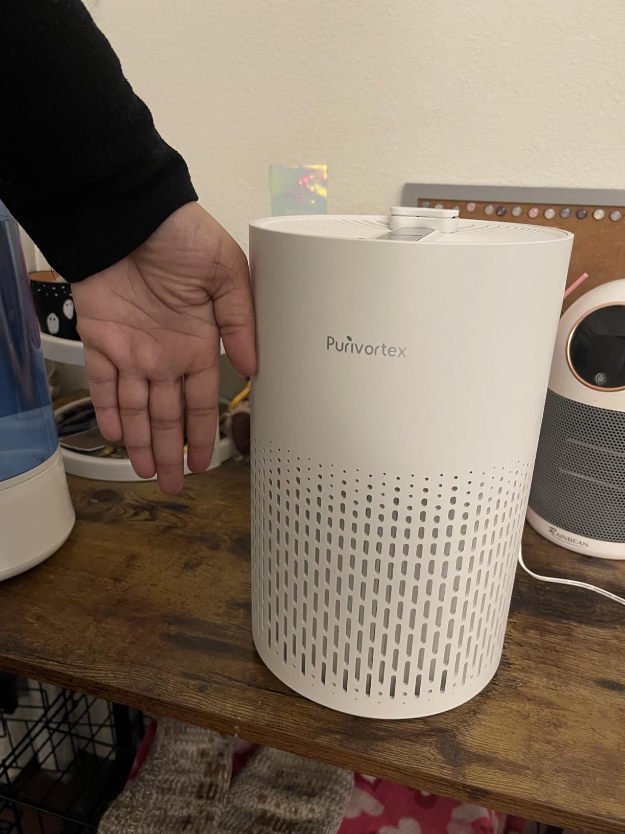 Purivortex Air Purifiers for Bedroom, Quiet Air Purifier with HEPA Filter for Pollen, Smoke, Dust, Pet Dander, Odor, Hair, Ozone Free, Covers Up to 880 Sq Ft, AC400 Black - Customer Photo 1