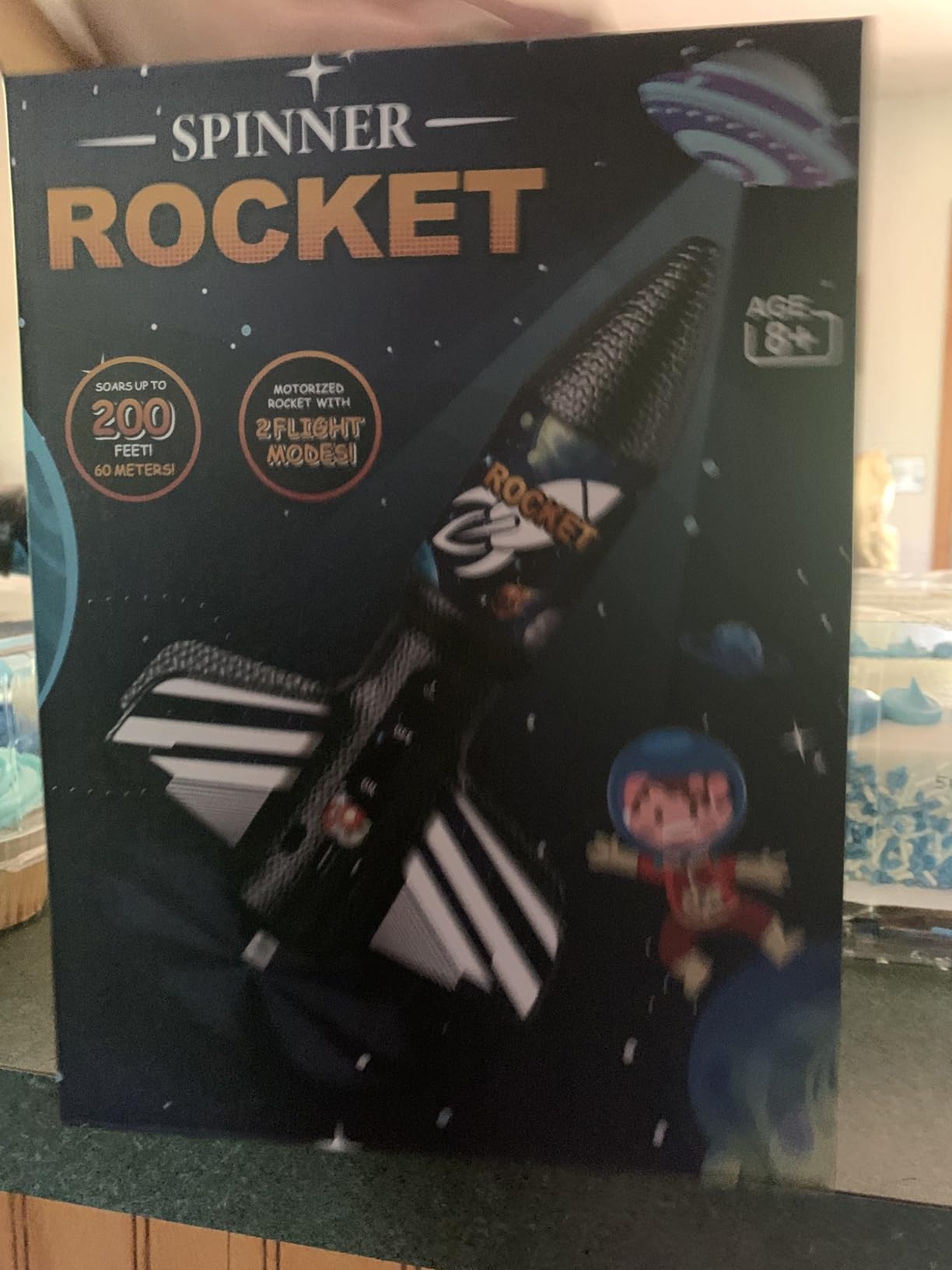 Rocket Launcher for Kids, Self Launching Motorized Air Rocket Toy, Outdoor Toys for Ages 8-12, Model Rockets with Parachute Safely Land, Spaceship Launch up to 200 ft Birthday Gifts for Boys - Customer Photo 2