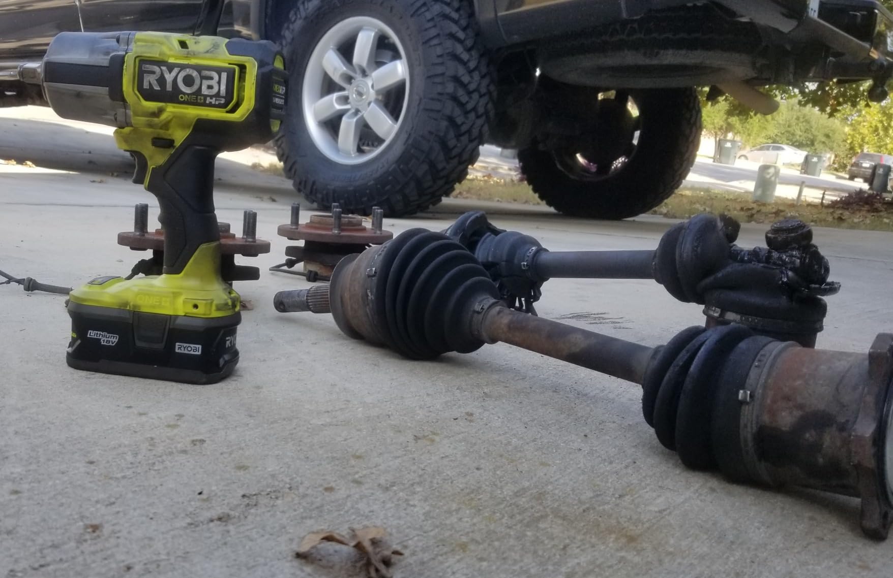 RYOBI - ONE+ HP 18V Brushless Cordless 4-Mode 1/2 in. High Torque Impact Wrench (Tool Only) - PBLIW01B - Customer Photo 1
