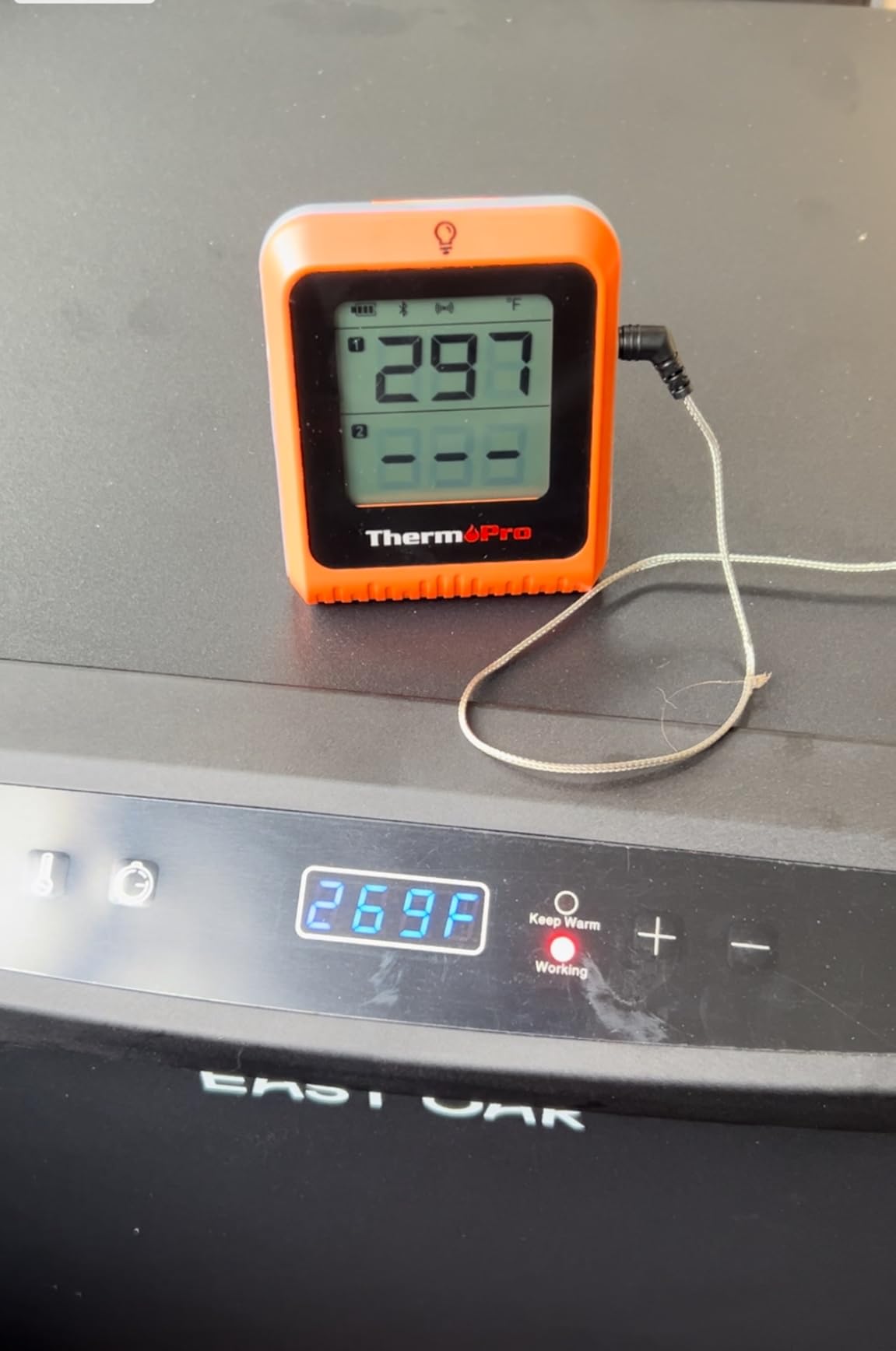 EAST OAK 30-inch Electric Smoker, Outdoor Smoker with Convenient Side Wood Chip Loader, 725 Sq Inches of Cooking, Digital Control and 4 Removable Racks for Outdoor Kitchen, BBQ, Backyard, Black - Customer Photo 5