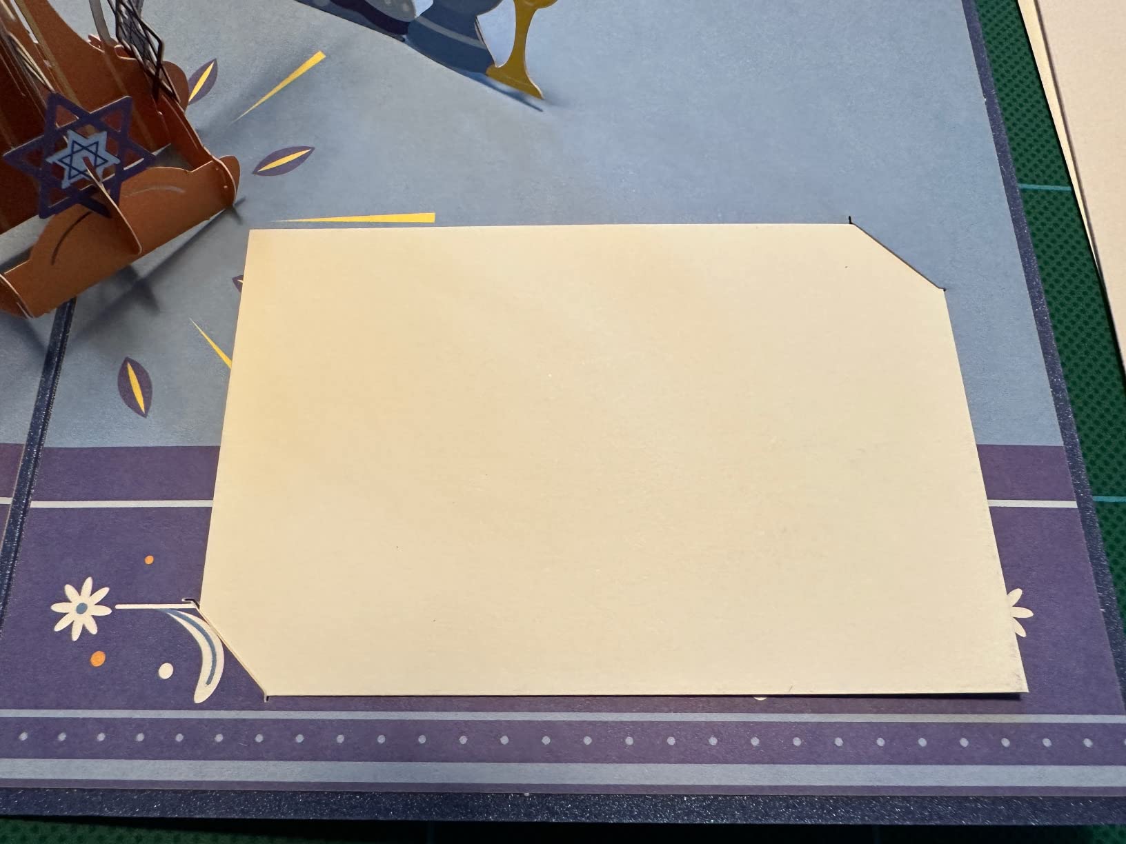 Paper Love Hanukkah Card | 3D Pop-Up Menorah for Chanukah | Hanukkah Greeting Cards for Family and Friends | 5