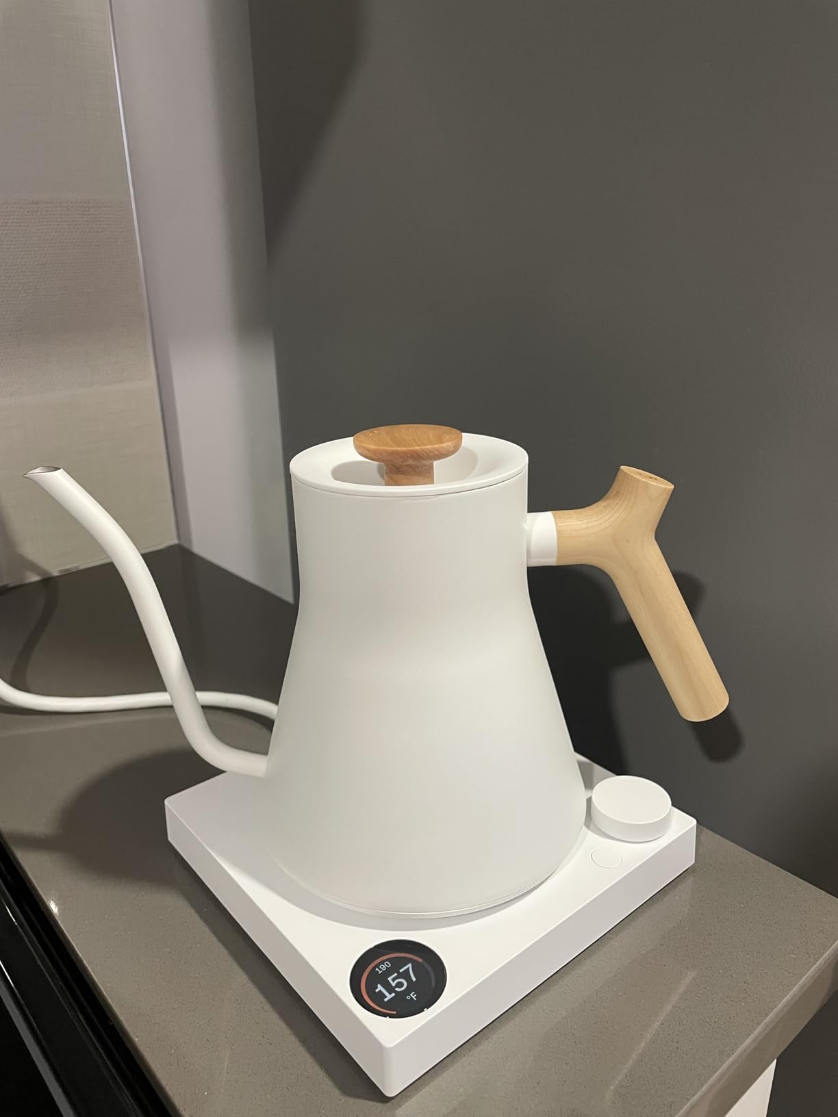 Fellow Stagg EKG Pro Electric Gooseneck Kettle - Pour-Over Coffee and Tea, Quick Heating, Precise Temperature Control, Scheduling, Built-in Brew Timer, Matte Black, 0.9 Liter - Customer Photo 1