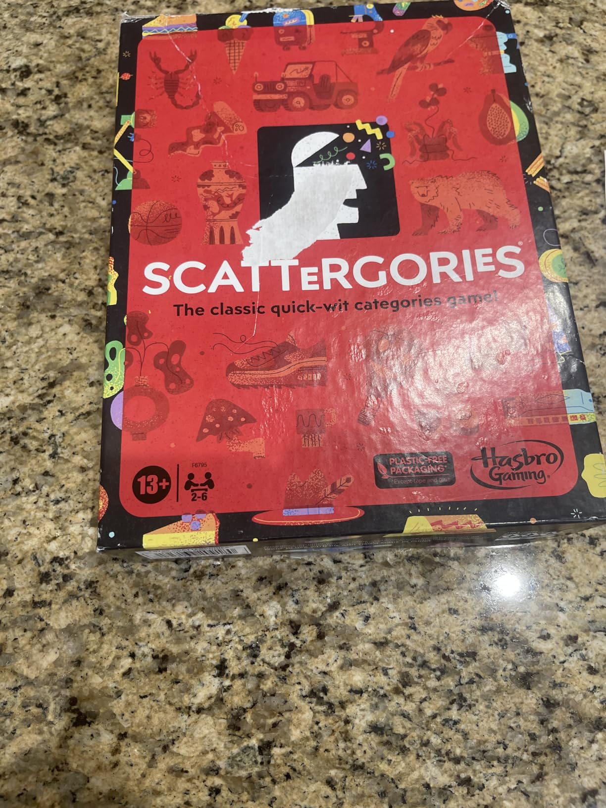 Hasbro Gaming Scattergories Classic Game, Party Game for Adults and Teens Ages 13 and up, Board Game for 2+ Players - Customer Photo 1
