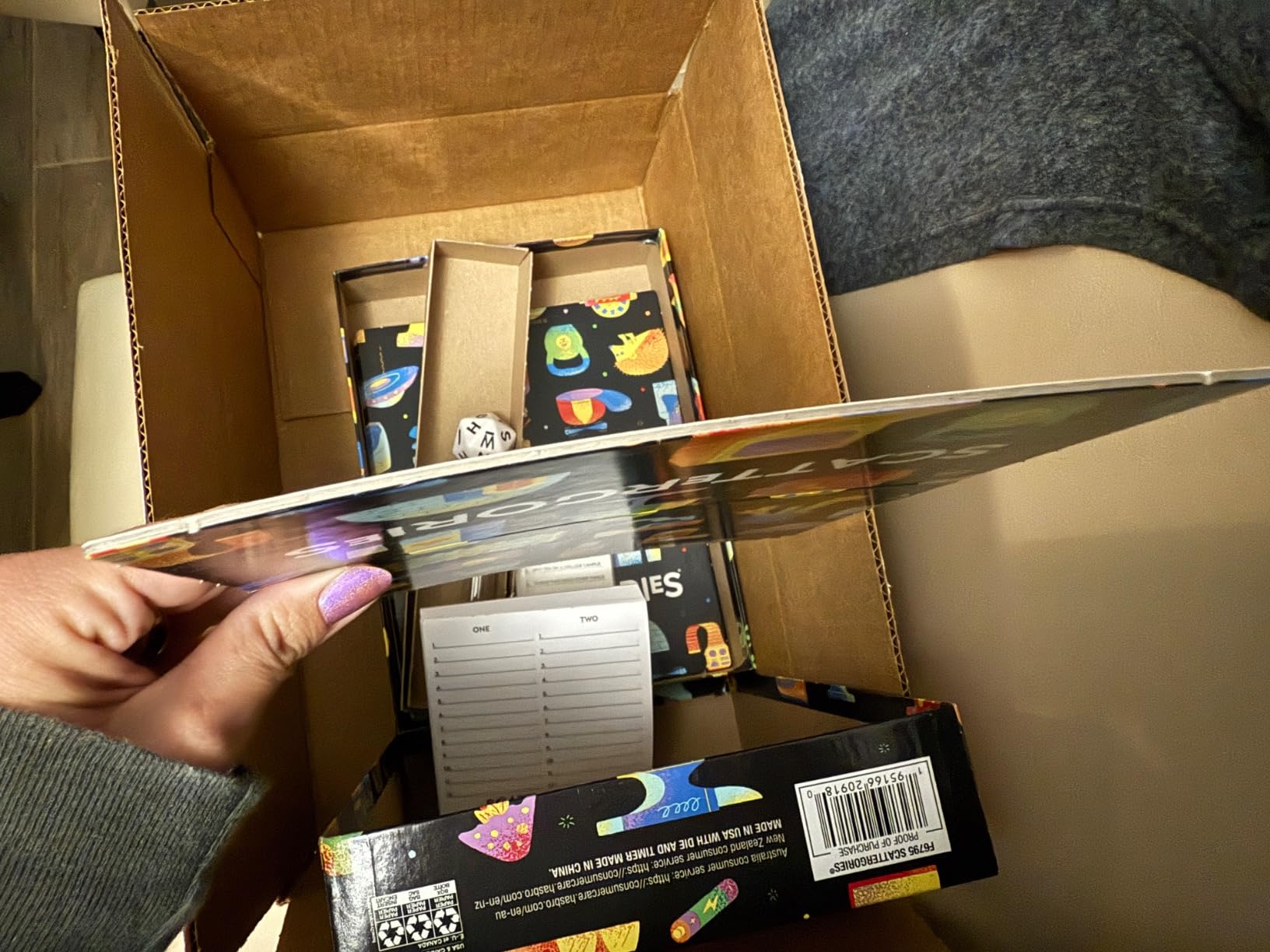 Hasbro Gaming Scattergories Classic Game, Party Game for Adults and Teens Ages 13 and up, Board Game for 2+ Players - Customer Photo 2