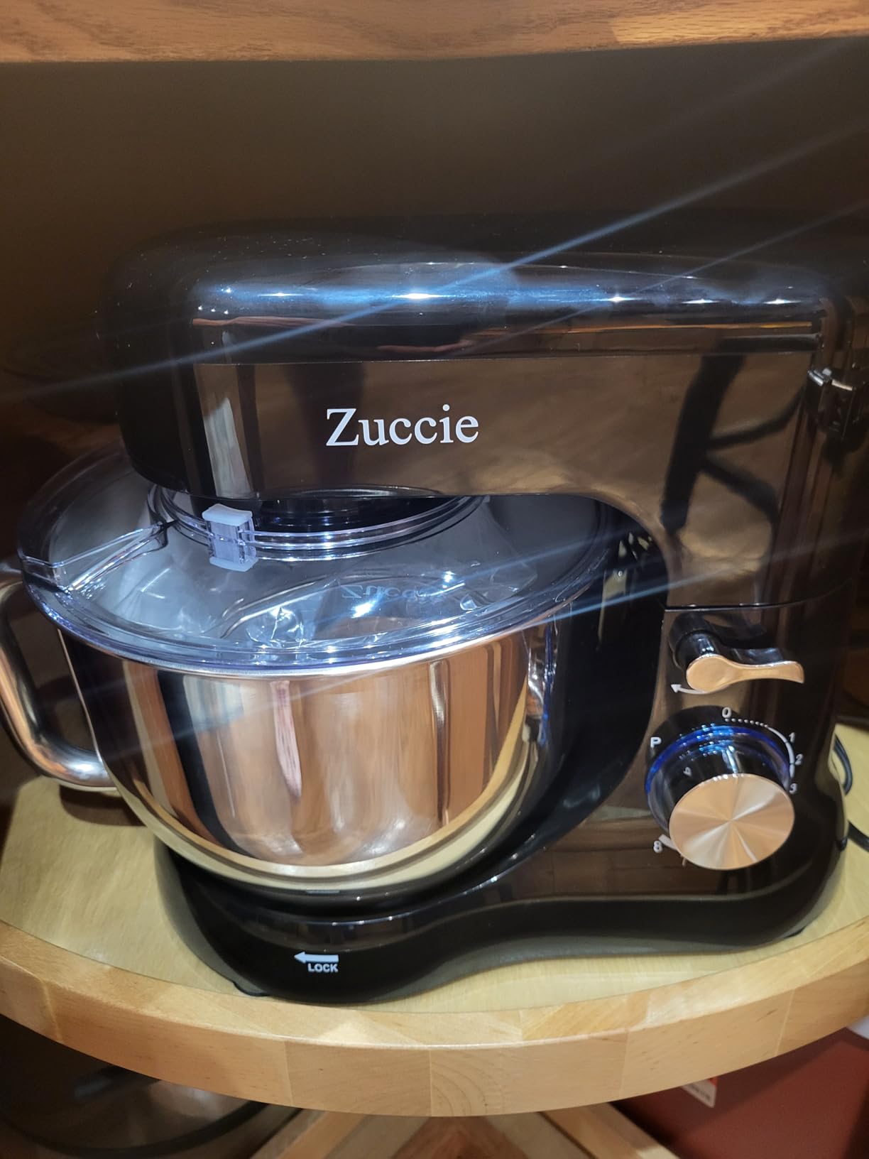 Stand Mixer, Zuccie 4.8QT Kitchen Electric Stand Mixer, 380W Motor Power Food Mixer, 8+P-Speed Dough Mixer with Dough Hook, Wire Whip & Beater, Black Customer Review Stand Mixer, Zuccie 4.8QT Kitchen Electric Stand Mixer, 380W Motor Power Food Mixer, 8+P-Speed Dough Mixer with Dough Hook, Wire Whip & Beater, Black - Customer Photo 4