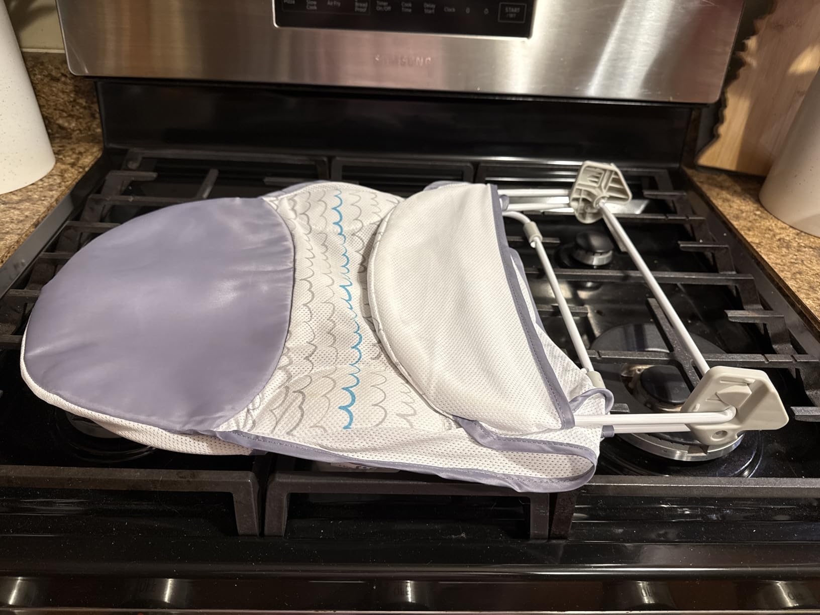 The First Years Sure Comfort Folding Baby Bather - Baby to Toddler Bath Tub - No-Slip Seat - for Sink or Tub Use - Customer Photo 2