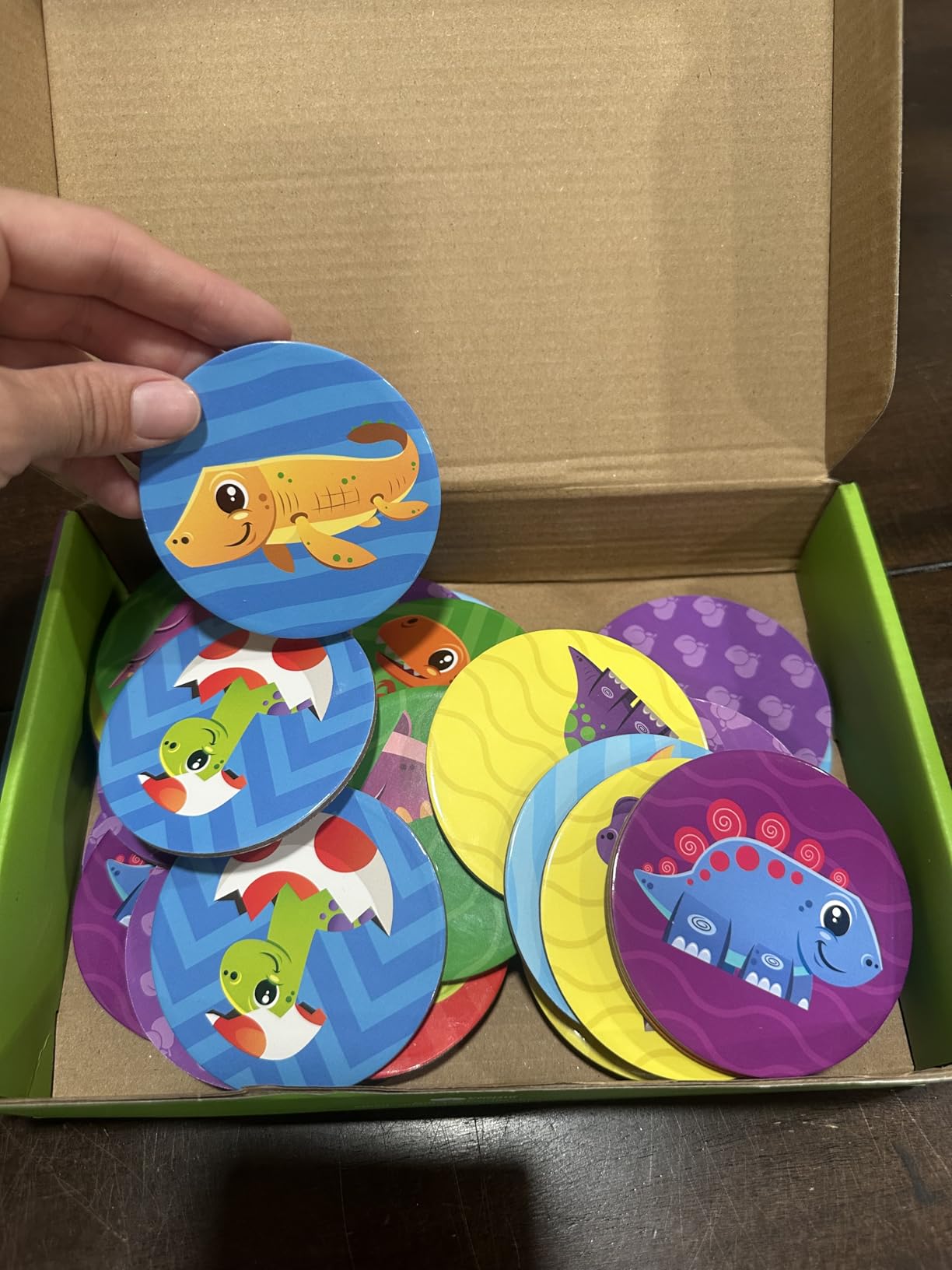 Momo & Nashi Dinosaur Toys for Kids 3-5 Matching Game - 32pc Dinosaur Games for Kids Memory Game Kindergarten Preschool Educational Toys - Gifts for 3 Year Old Boys, Christmas Gifts for Grandkids - Customer Photo 1