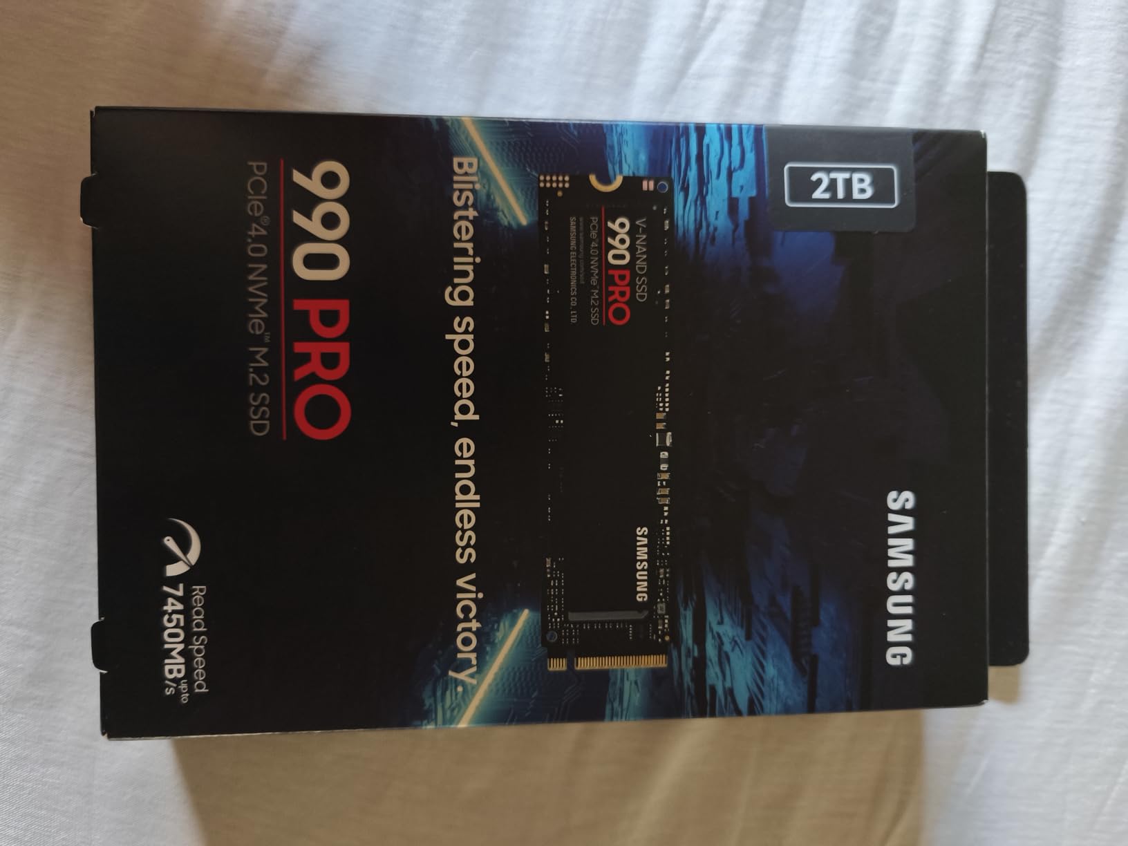 SAMSUNG 990 PRO SSD 2TB NVMe M.2 PCIe Gen4, M.2 2280 Internal Solid State Hard Drive, Seq. Read Speeds Up to 7,450 MB/s for High End Computing, Gaming, and Heavy Duty Workstations, MZ-V9P2T0B/AM - Customer Photo 1