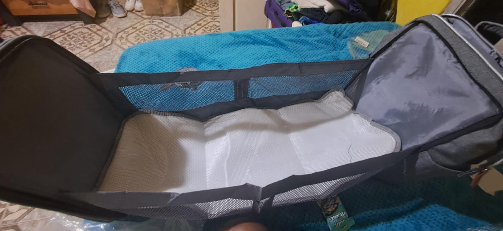 Diaper Bag Backpack with Changing Station, Large Diaper Bag, Baby Bag, Multifunctional Diaper Bag, Gray Customer Review Diaper Bag Backpack with Changing Station, Large Diaper Bag, Baby Bag, Multifunctional Diaper Bag, Gray - Customer Photo 3