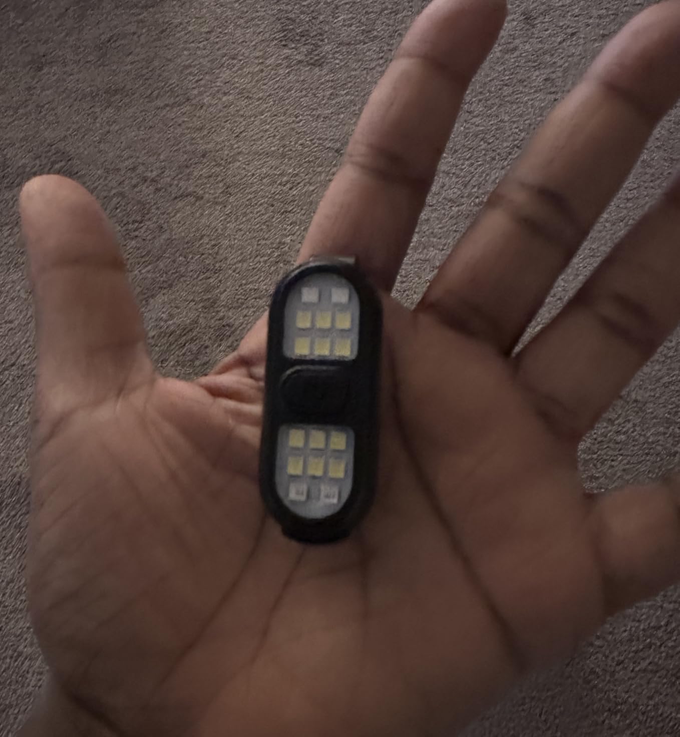 Clip on Flashlight, Running Light for Runners Rechargeable Safety Lights for Walking at Night Portable EDC Flashlight Gift for Runners Hands Free LED Work Light Warning Flashing Camping Hiking Gear - Customer Photo 1