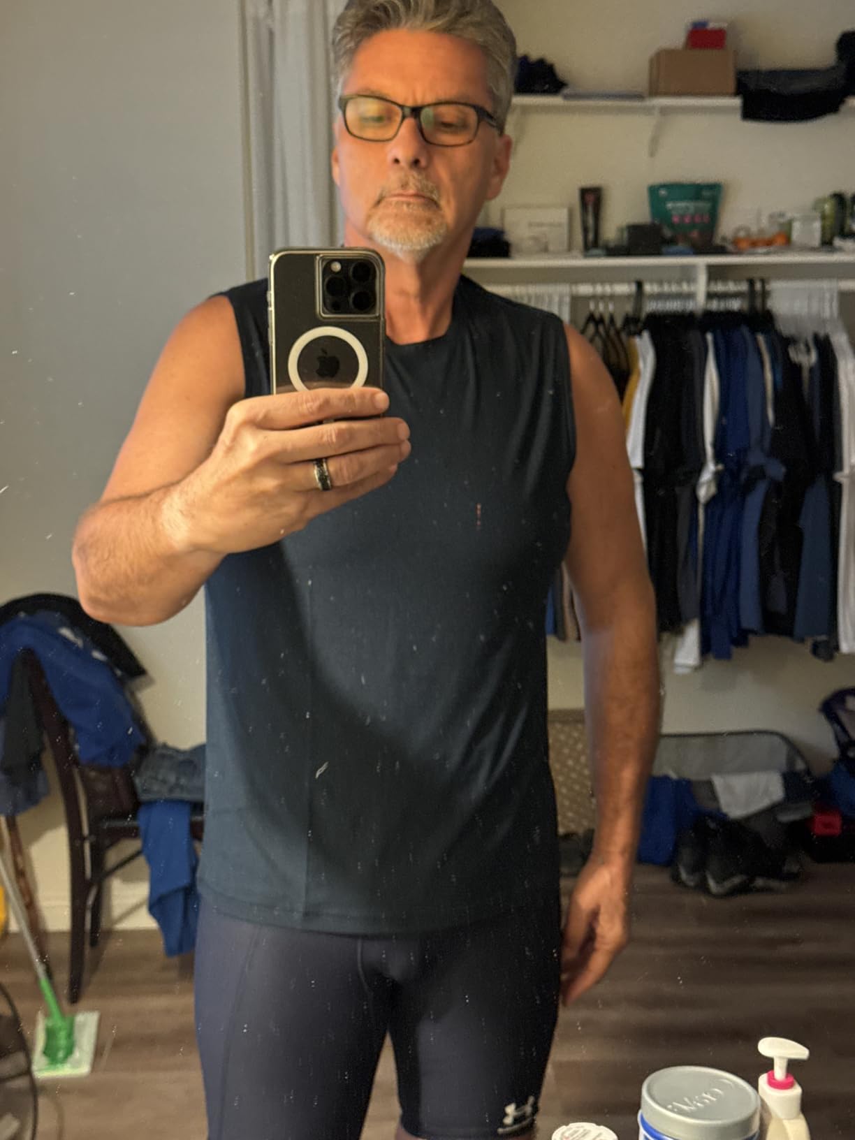 True Classic Workout Shirts for Men – Mens Shirts & Muscle Shirt for Men, Gym Shirts, Tank Tops Men and Athletic Base Layer - Customer Photo 1