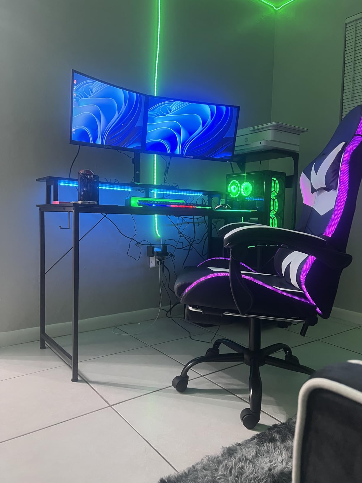 STGAubron Gaming PC Desktop Computer, Intel Core i7 up to 3.9GHz, Radeon RX 580 8G, 16G RAM, 512G SSD, WiFi 6, Bluetooth 5.2, RGB Fan x6, Windows 11 Home - Customer Photo 1