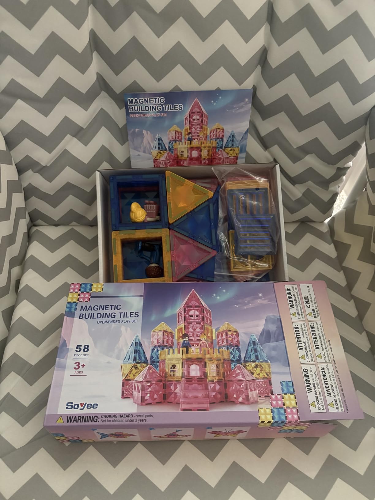 Soyee Diamond Magnetic Building Blocks - Princess Toys for 3-8 Year Old Girls & Boys - 3 4 5 6 Year Old Girl Birthday Xmas Present - Customer Photo 1