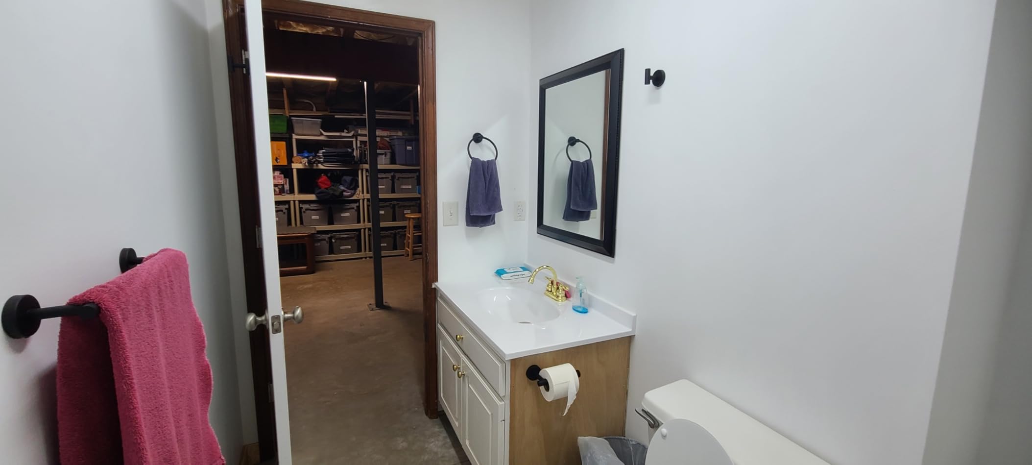 14-Pieces Matte Black Bathroom Accessories Set, Stainless Steel Bathroom Hardware Set, Bath Towel Bar Set, Towel Racks for Bathroom Wall Mounted. - Customer Photo 1