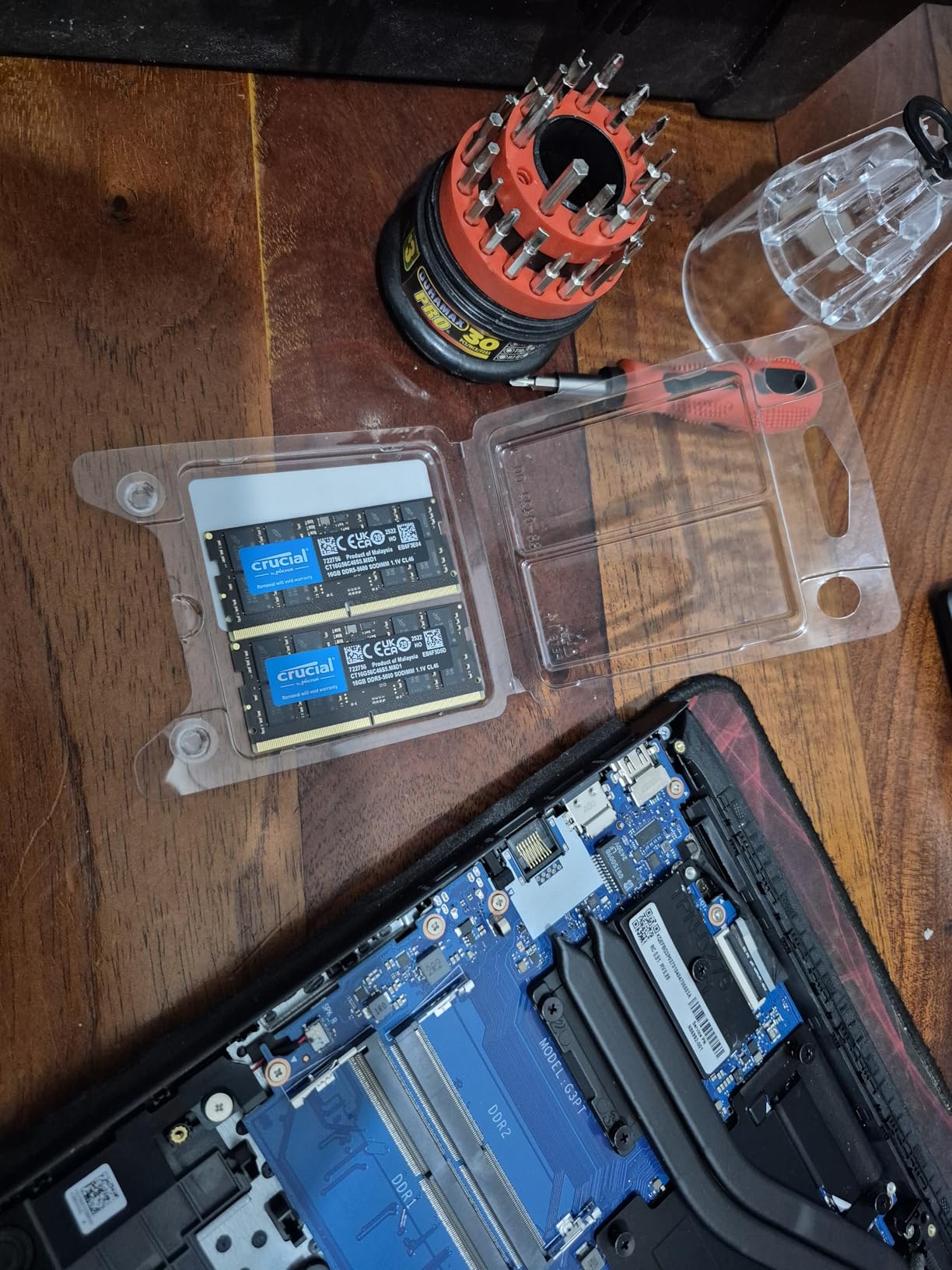 Crucial 32GB DDR5 RAM Kit (2x16GB), 5600MHz (or 5200MHz or 4800MHz) Laptop Memory 262-Pin SODIMM, Compatible with Intel Core and AMD Ryzen 7000, Black - CT2K16G56C46S5 Customer Review Crucial 32GB DDR5 RAM Kit (2x16GB), 5600MHz (or 5200MHz or 4800MHz) Laptop Memory 262-Pin SODIMM, Compatible with Intel Core and AMD Ryzen 7000, Black - CT2K16G56C46S5 - Customer Photo 2