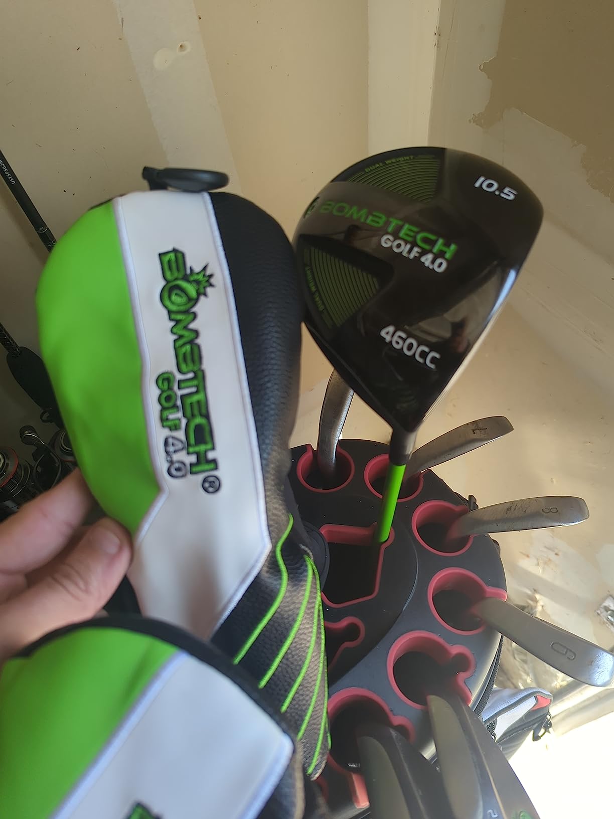 BombTech Golf - 4.0 Driver and 3 Wood Bundle - Premium Golf Wood Set for Men - Easy to Hit Off Tee - Max Forgiveness and Accuracy Customer Review BombTech Golf - 4.0 Driver and 3 Wood Bundle - Premium Golf Wood Set for Men - Easy to Hit Off Tee - Max Forgiveness and Accuracy - Customer Photo 1