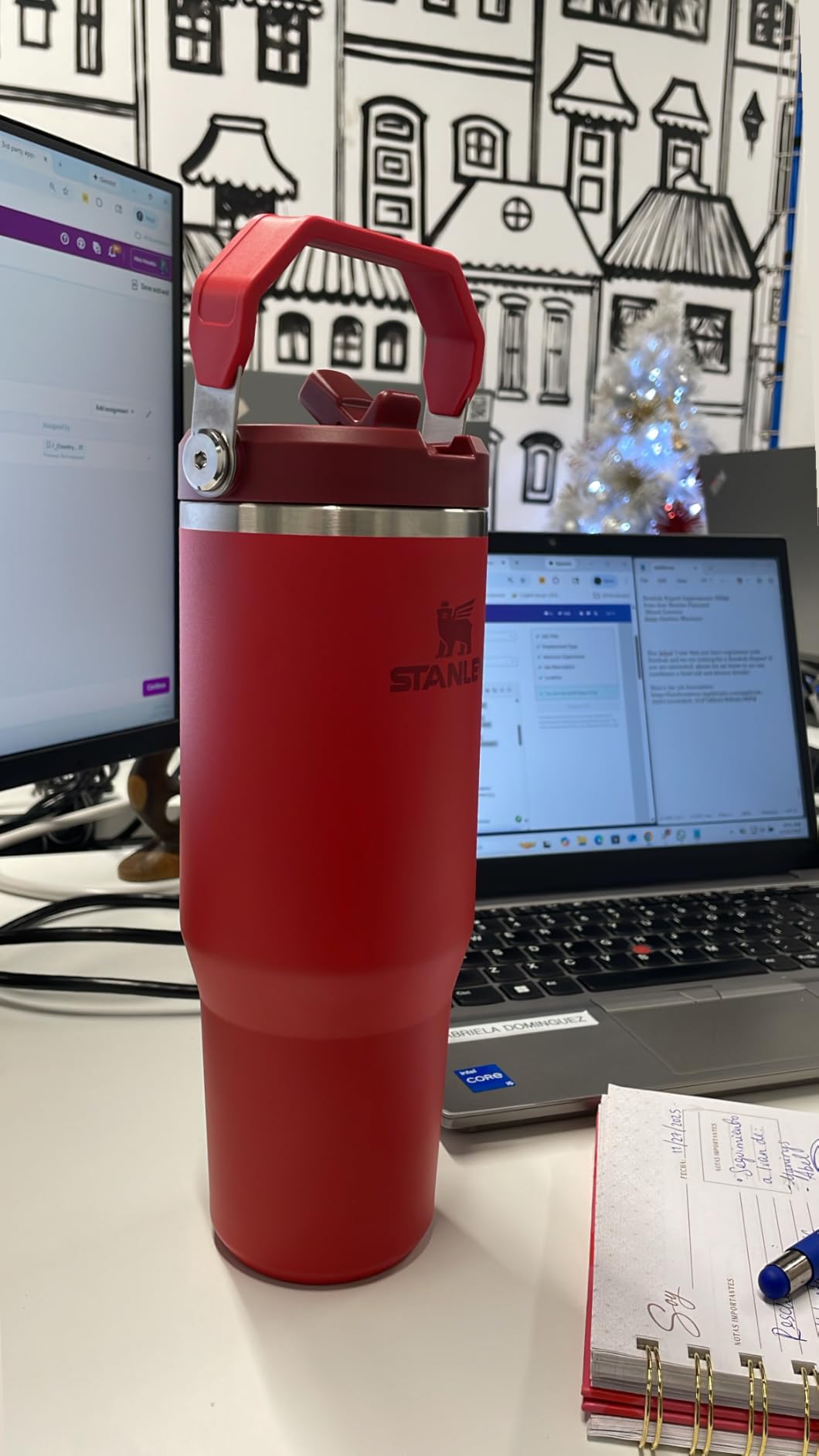 Stanley IceFlow Flip Straw Tumbler with Handle | Twist On Lid and Flip Up Straw | Leak Resistant Water Bottle | Insulated Stainless Steel | BPA-Free - Customer Photo 3