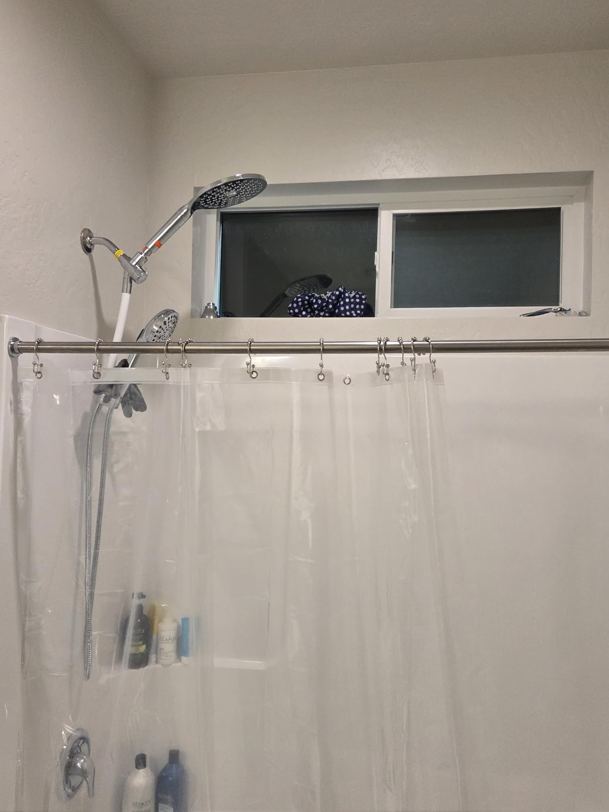 MakeFit Dual Handheld Shower Head Combo, 2-in-1 Rain Shower Heads System 8 Inch Rainfall Shower Head and 10 Modes High Pressure Hand Held Showerhead with Built-in Power Wash - Customer Photo 2