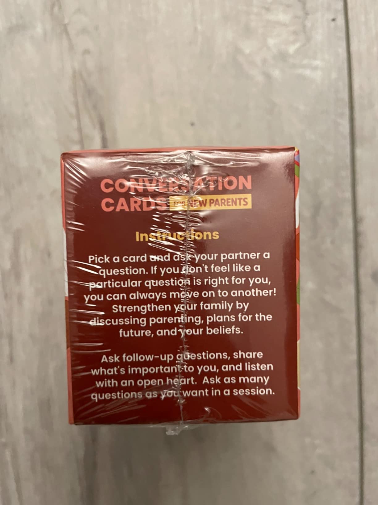 400 Conversation Cards for New Parents - Fun Questions to Connect and Talk About Parenting Essentials – Gift for New Mom Gifts for New Dad - Conversation Starters for Couples Gifts - Customer Photo 2