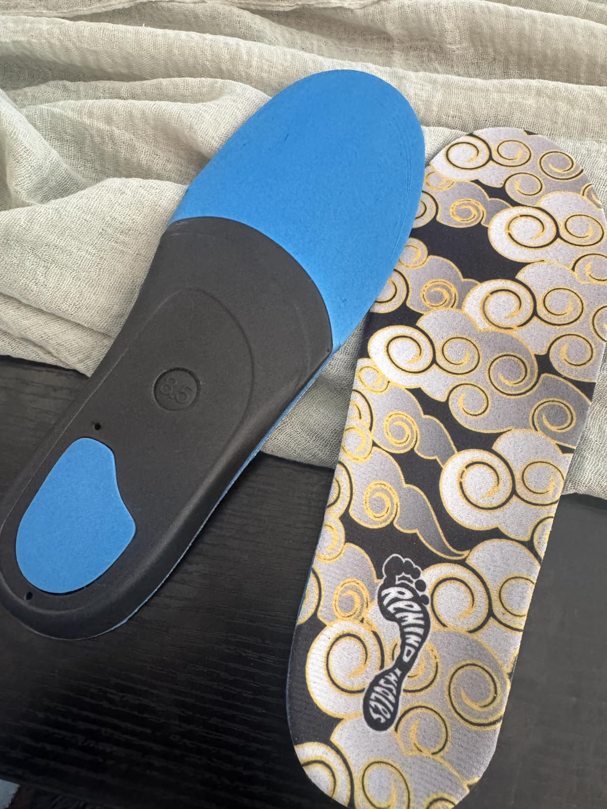 Remind Insoles - Cush Classic Reflexology - Insoles for Snowboarding, Skateboarding & All Footwear - Mid-High Arch Support - Customer Photo 1
