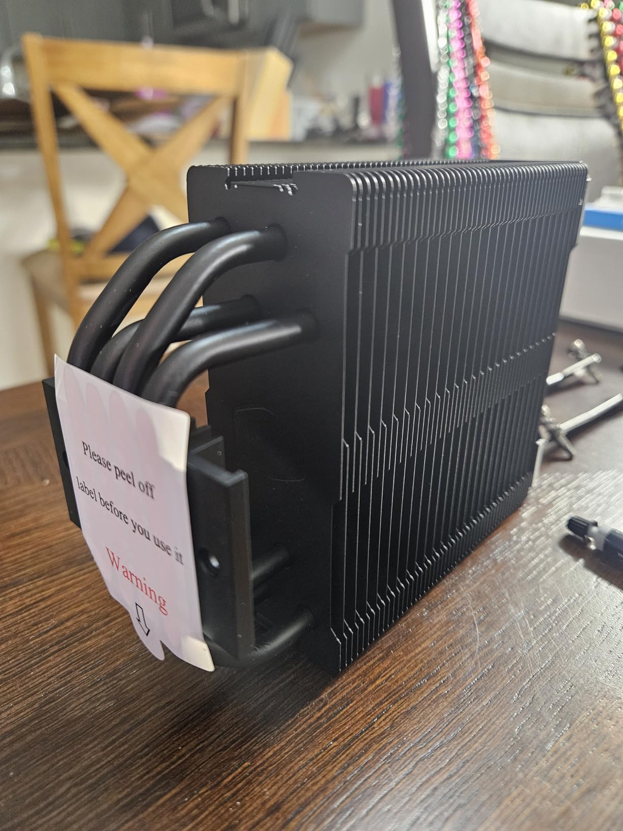 Cooler Master Hyper 212 Halo Black CPU Air Cooler, 120 Halo² PWM Fan, Dual Loop ARGB, Aluminum Top Cover, 4 Copper Heat Pipes, 154mm Tall, AMD Ryzen AM5|AM4, Intel LGA 1851|1700|1200 Brackets - Customer Photo 2