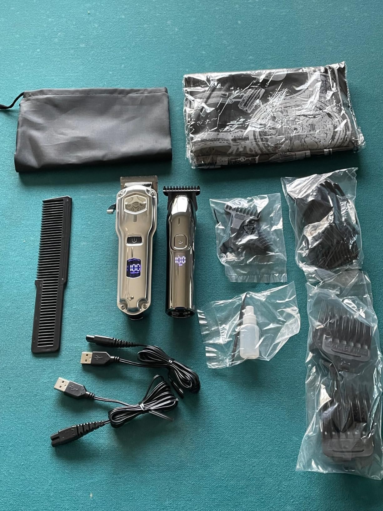 Jack & Rose Clippers and Trimmers Set, Cordless Hair Clippers for Men, Barber Clippers Set - Customer Photo 1