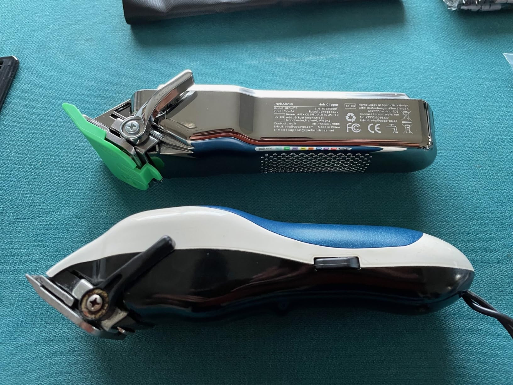 Jack & Rose Clippers and Trimmers Set, Cordless Hair Clippers for Men, Barber Clippers Set - Customer Photo 2