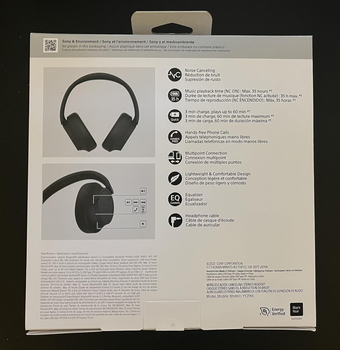 Sony WH-CH720N Noise Canceling Wireless Headphones Bluetooth Over The Ear Headset with Microphone and Alexa Built-in, Black New - Customer Photo 2