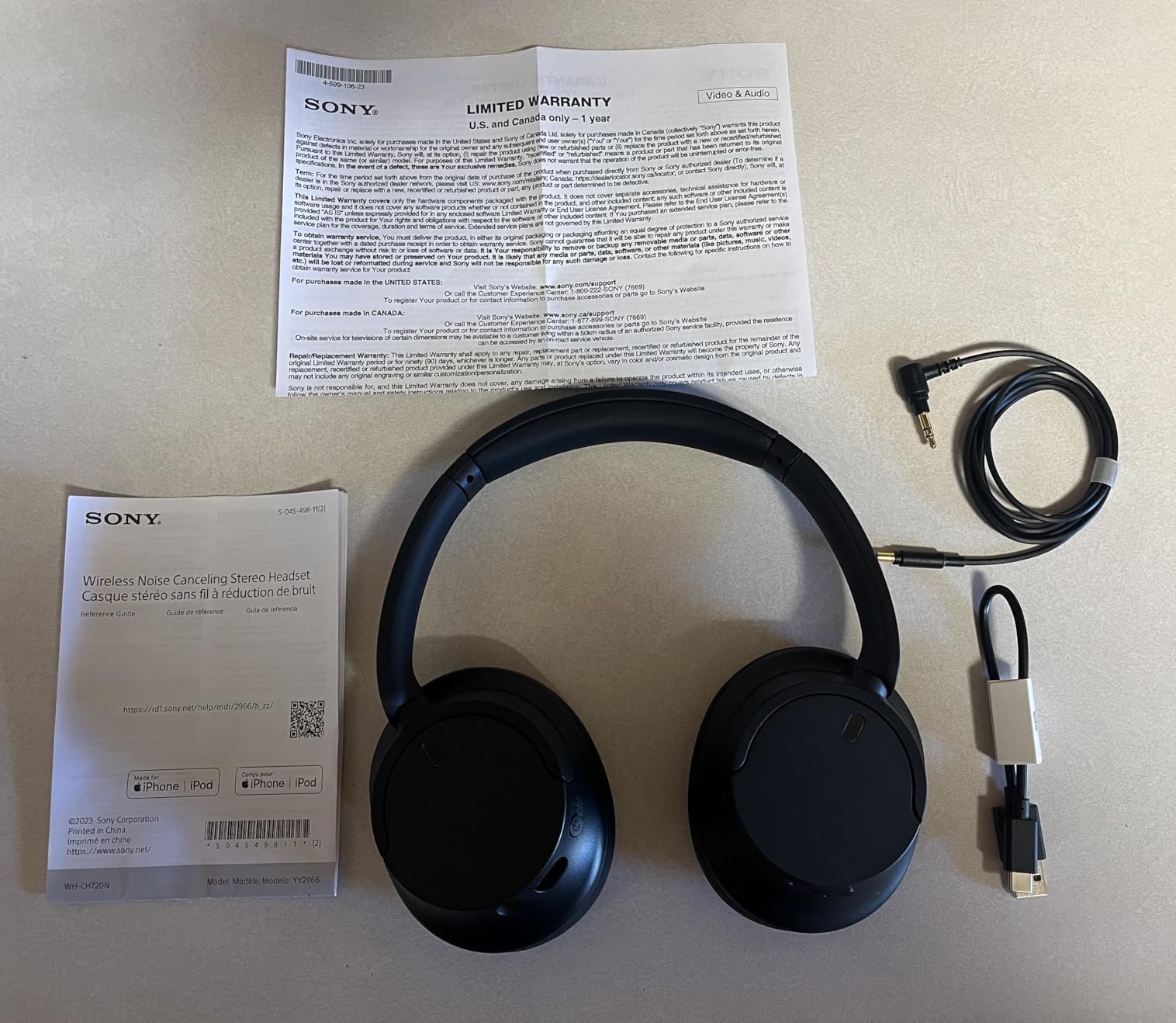 Sony WH-CH720N Noise Canceling Wireless Headphones Bluetooth Over The Ear Headset with Microphone and Alexa Built-in, White New - Customer Photo 1