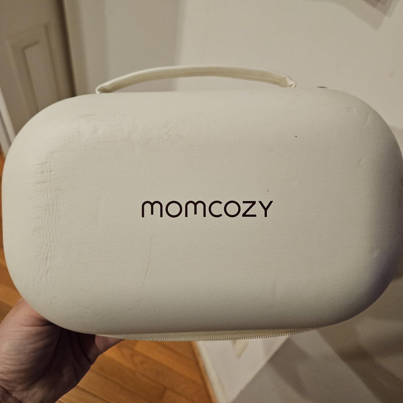 Momcozy Breast Pump Hands Free Mobile Style | M6, Wearable Breastfeeding Pump Ideal Rhythm for More Milk, DoubleFit Flange More Fit & Discreet with 3 Modes & 9 Levels, 24mm - 2 Pack Cozy Red - Customer Photo 3